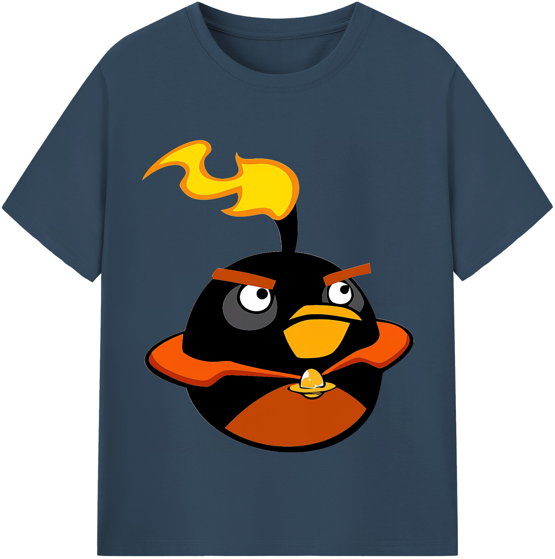 （画像用） Angry Birds アングリーバード レディースカジュアルプリントTシャツ（綿100％）