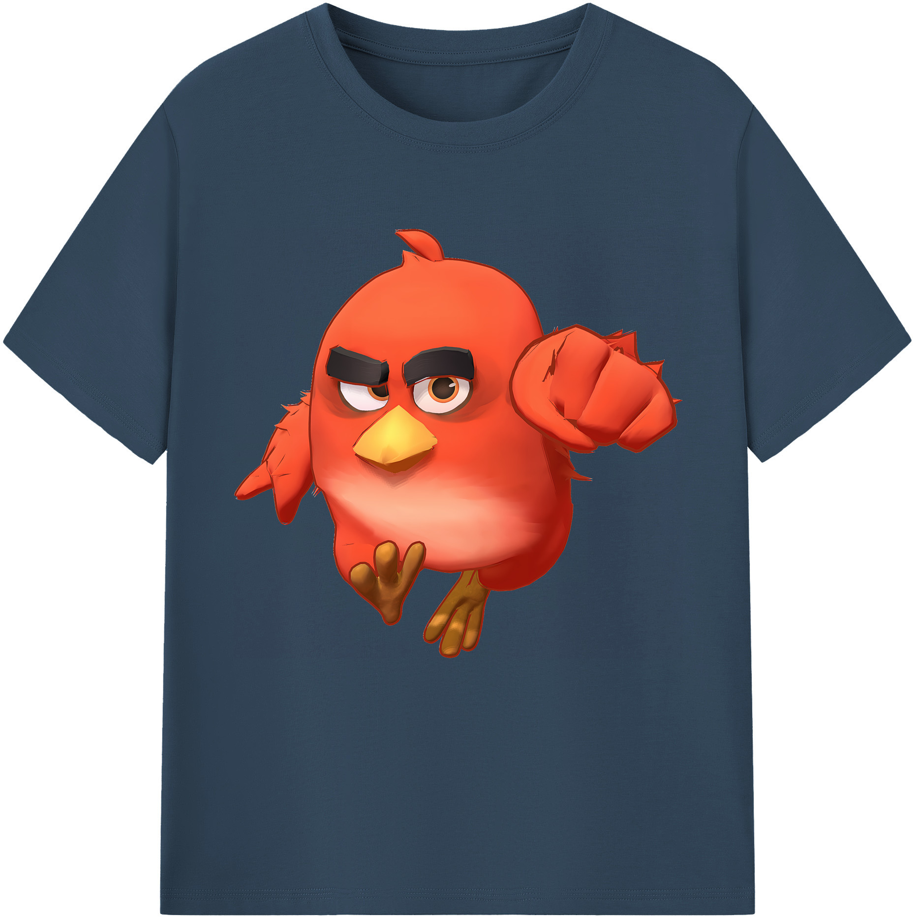 （画像用） Angry Birds アングリーバード レディースカジュアルプリントTシャツ（綿100％）