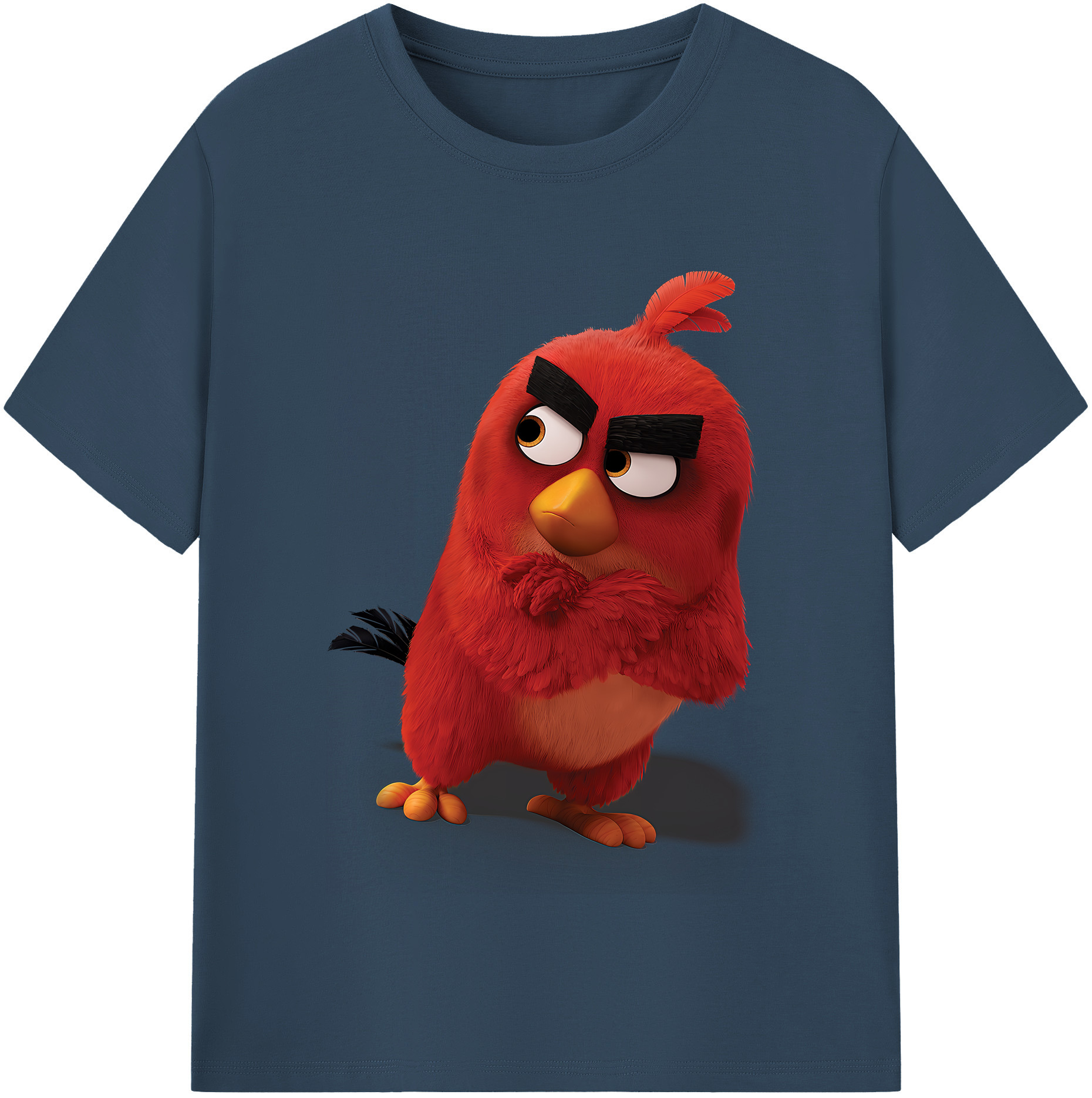 （画像用） Angry Birds アングリーバード レディースカジュアルプリントTシャツ（綿100％）