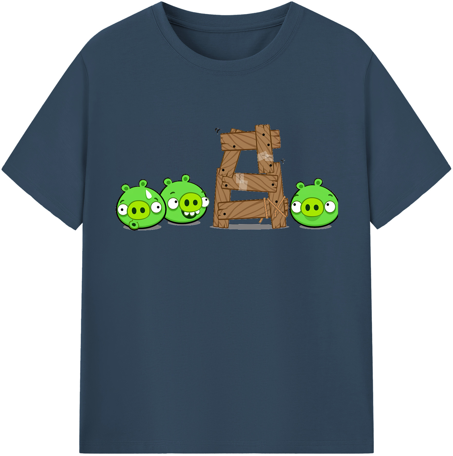 （画像用） Angry Birds アングリーバード レディースカジュアルプリントTシャツ（綿100％）