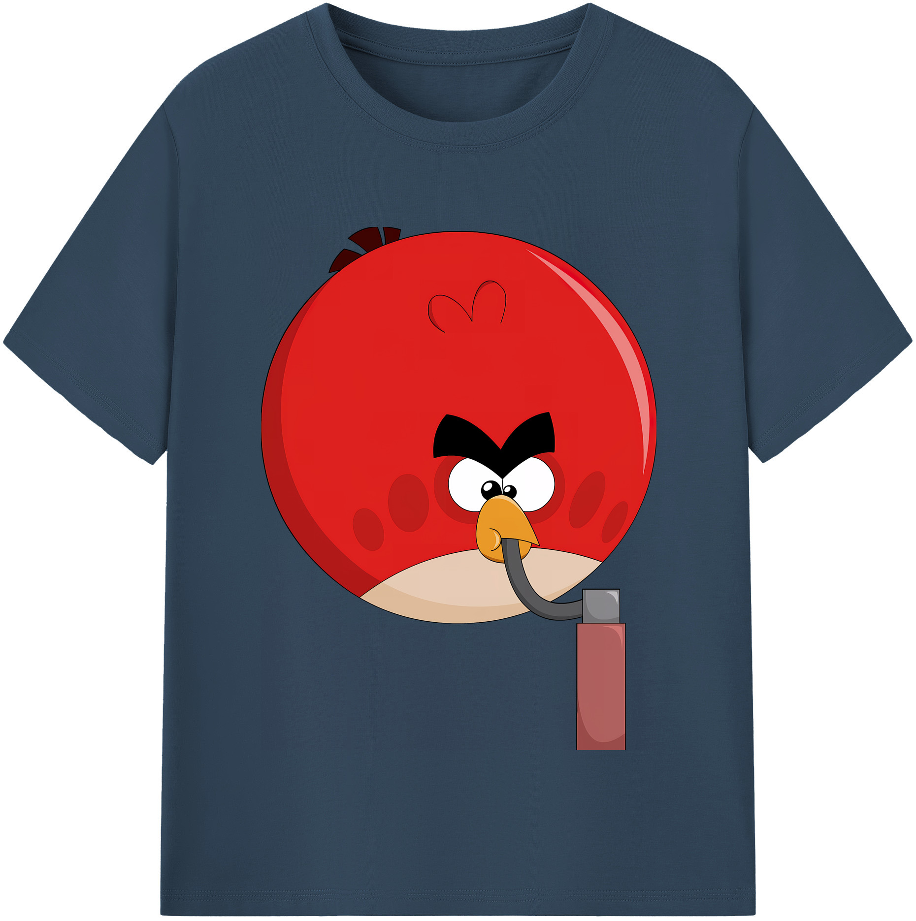 （画像用） Angry Birds アングリーバード レディースカジュアルプリントTシャツ（綿100％）
