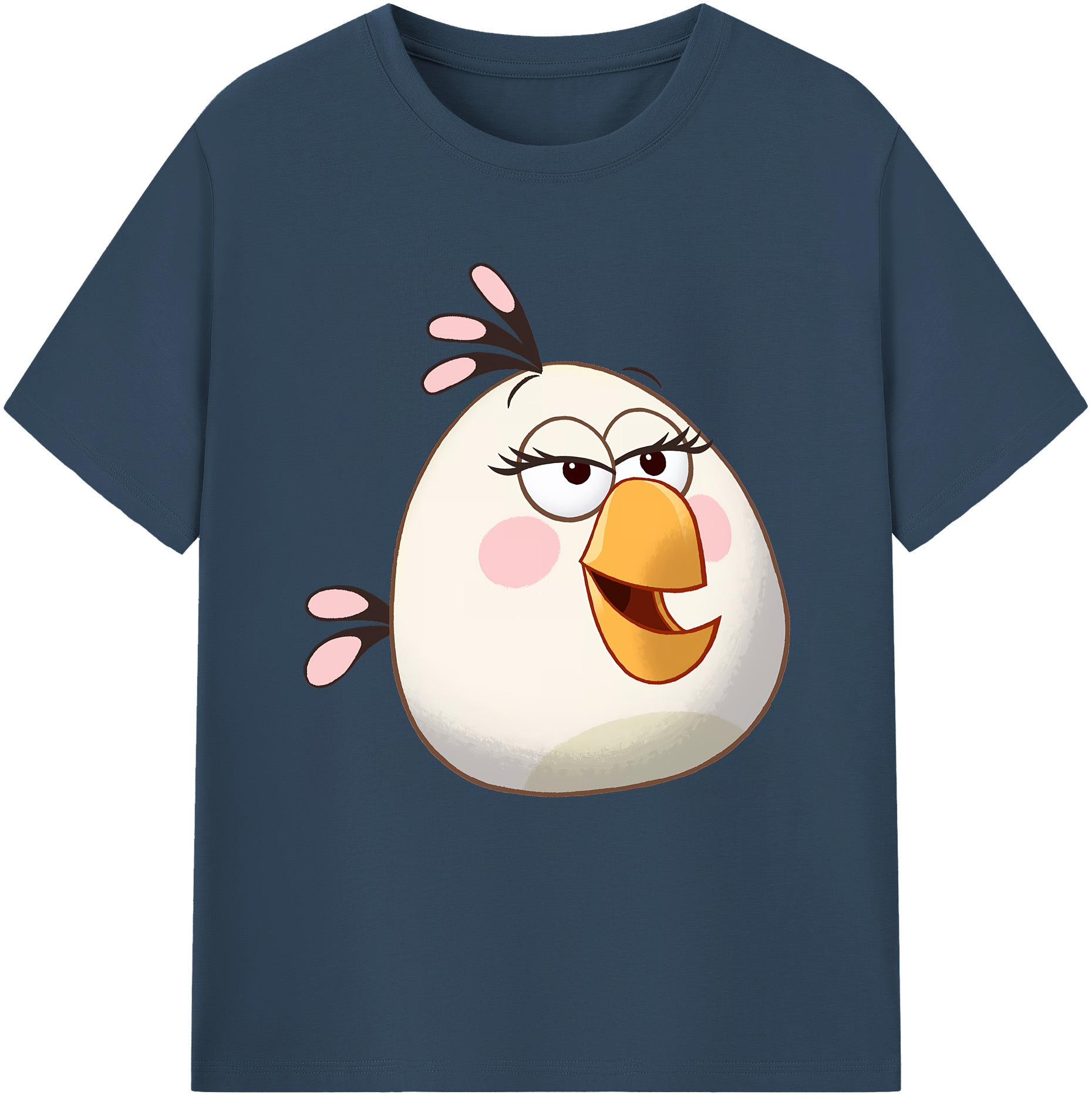 （画像用） Angry Birds アングリーバード レディースカジュアルプリントTシャツ（綿100％）