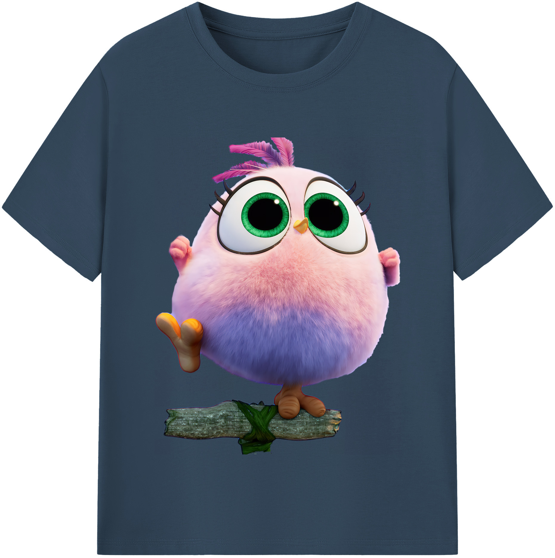 （画像用） Angry Birds アングリーバード レディースカジュアルプリントTシャツ（綿100％）