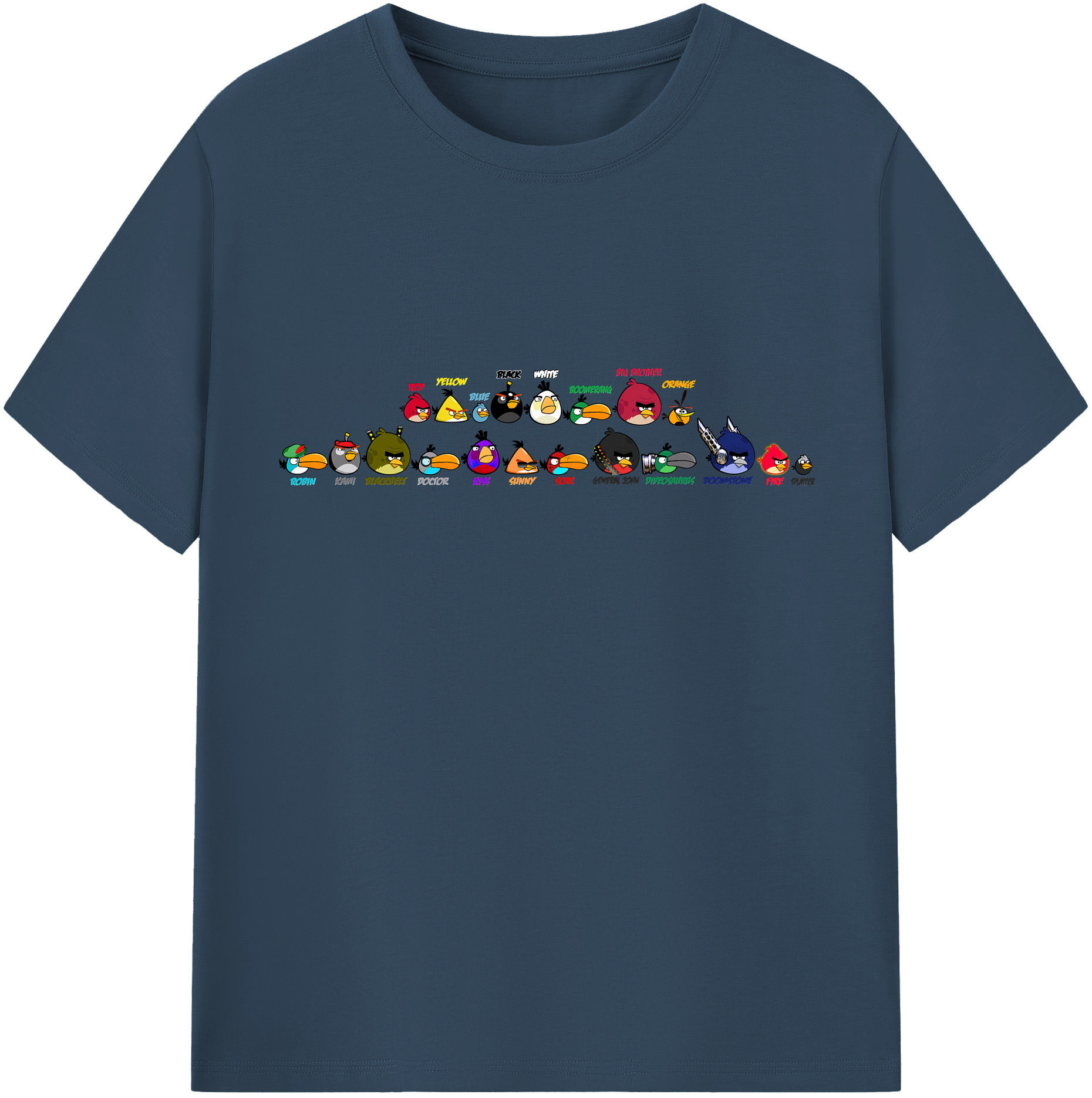 （画像用） Angry Birds アングリーバード レディースカジュアルプリントTシャツ（綿100％）
