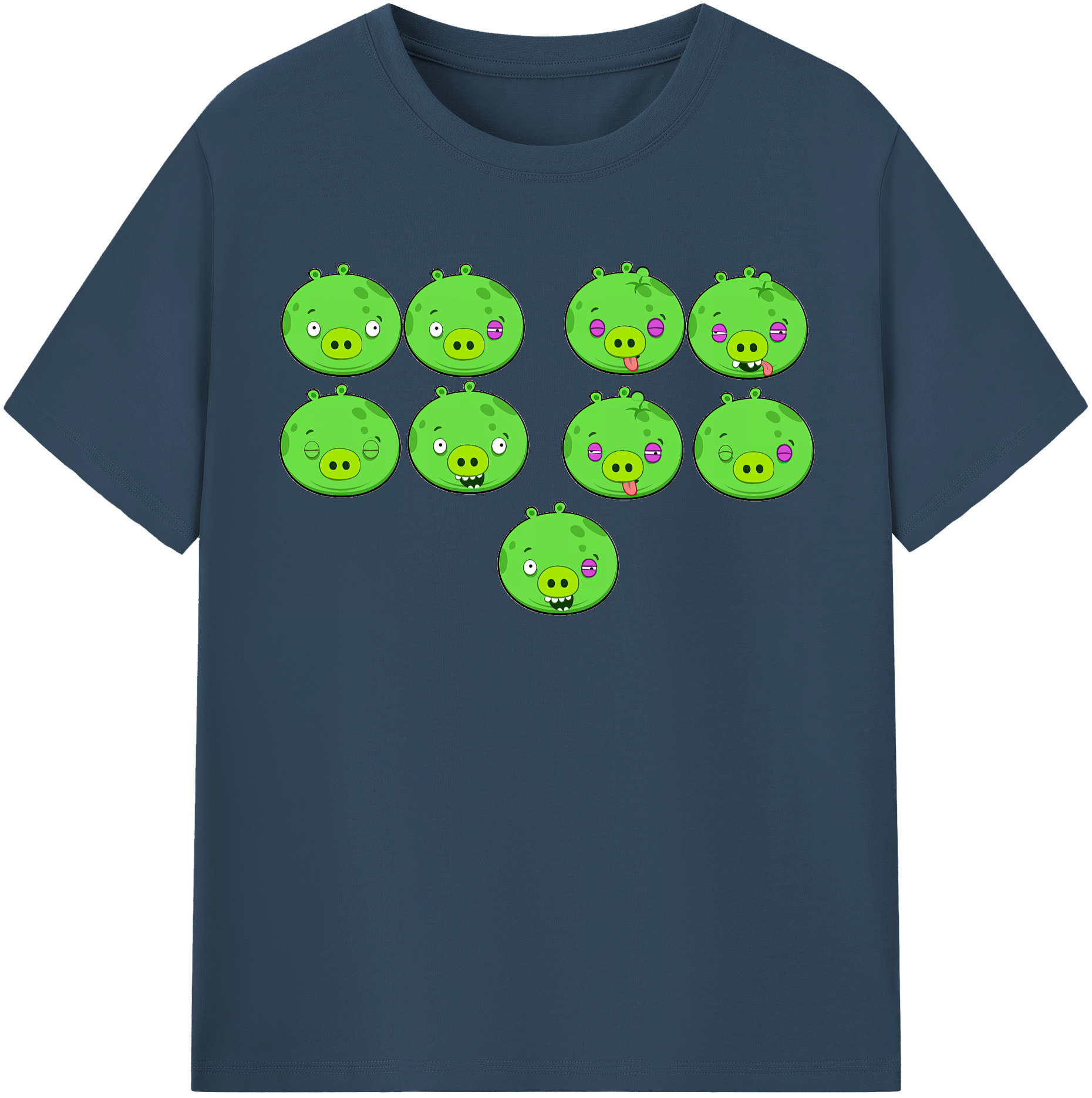 （画像用） Angry Birds アングリーバード レディースカジュアルプリントTシャツ（綿100％）
