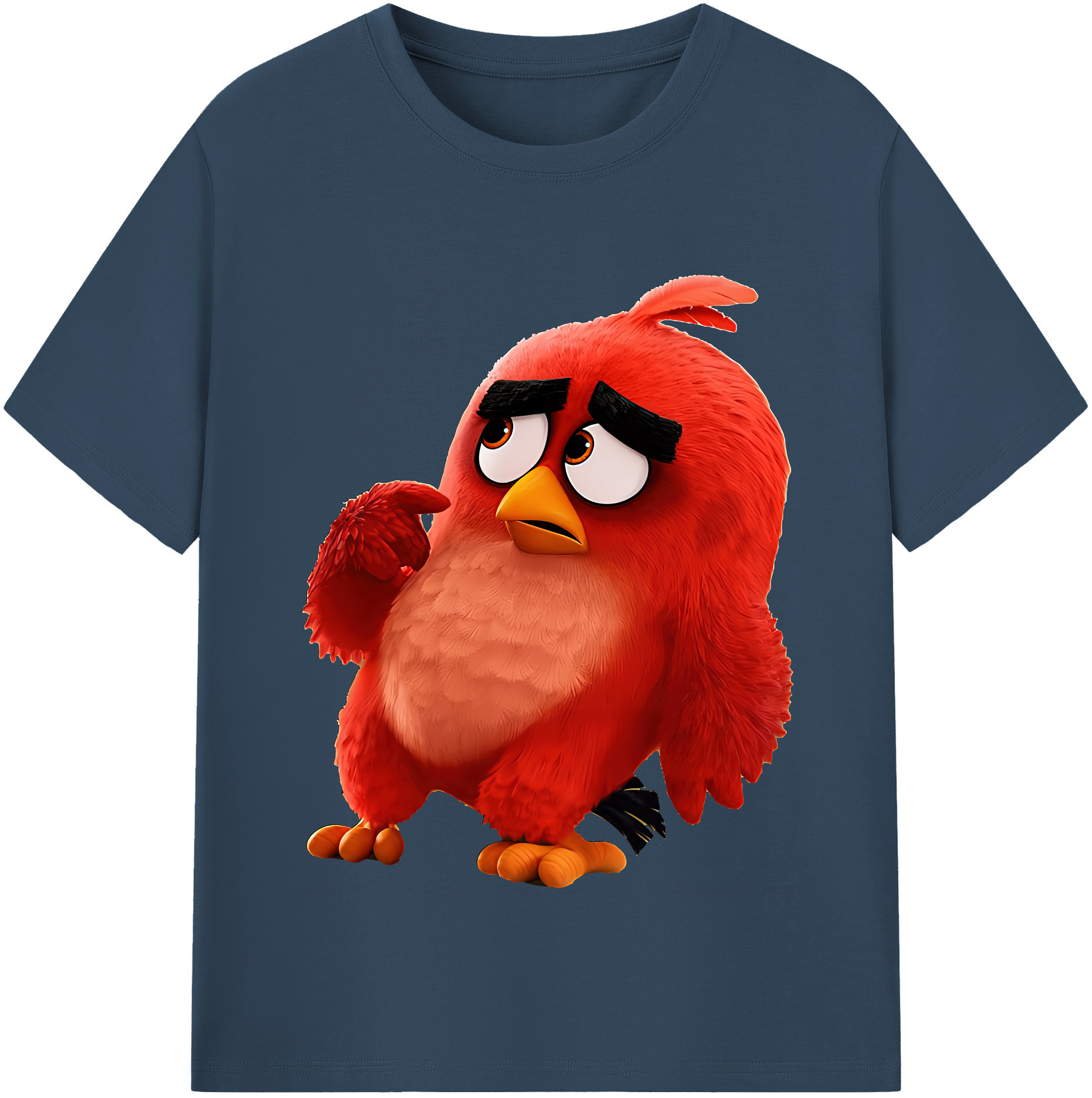 （画像用） Angry Birds アングリーバード レディースカジュアルプリントTシャツ（綿100％）