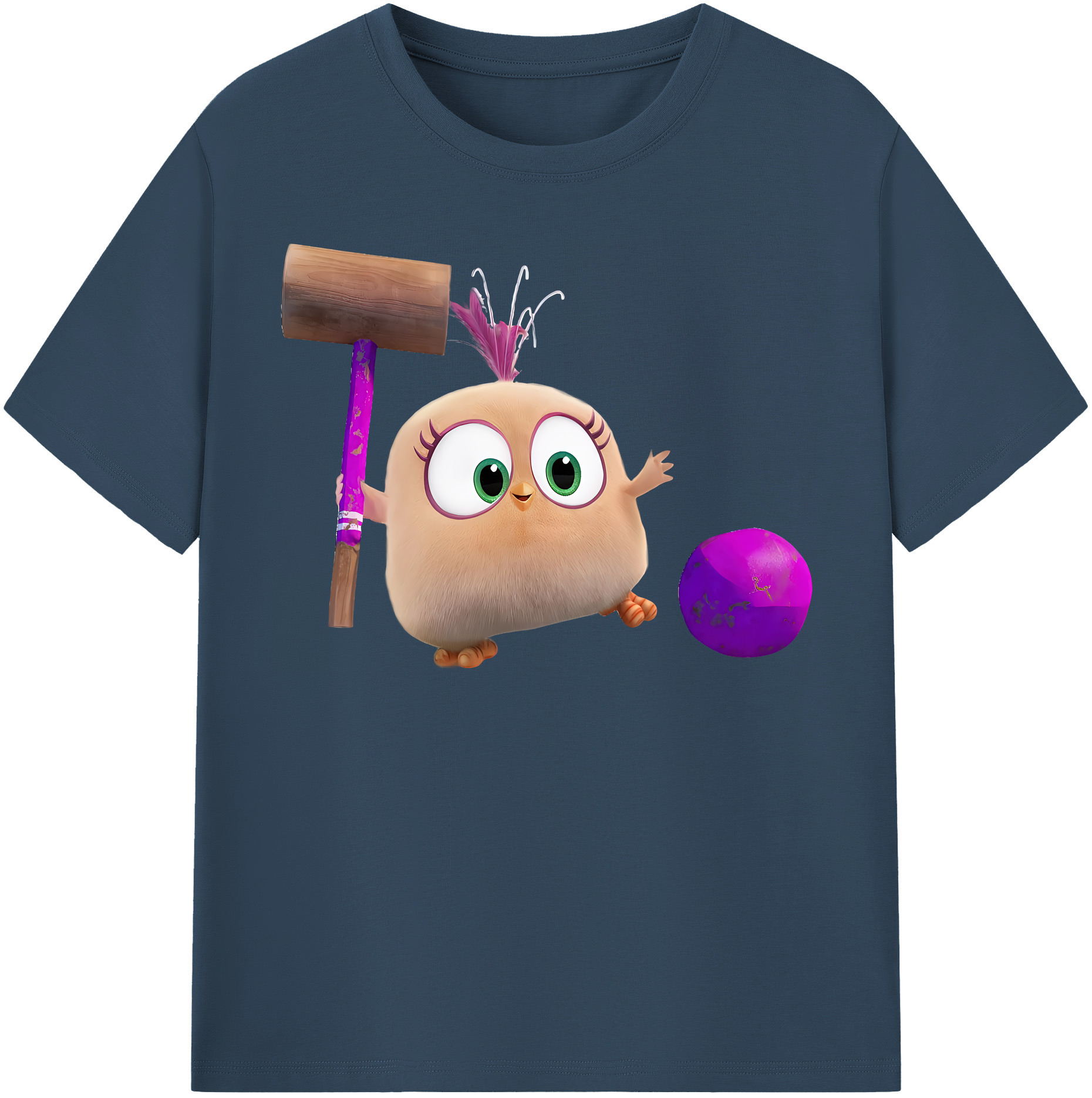 （画像用） Angry Birds アングリーバード レディースカジュアルプリントTシャツ（綿100％）