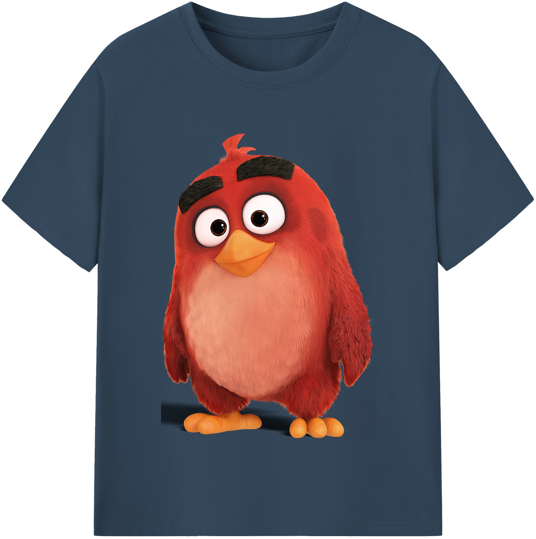 （画像用） Angry Birds アングリーバード レディースカジュアルプリントTシャツ（綿100％）
