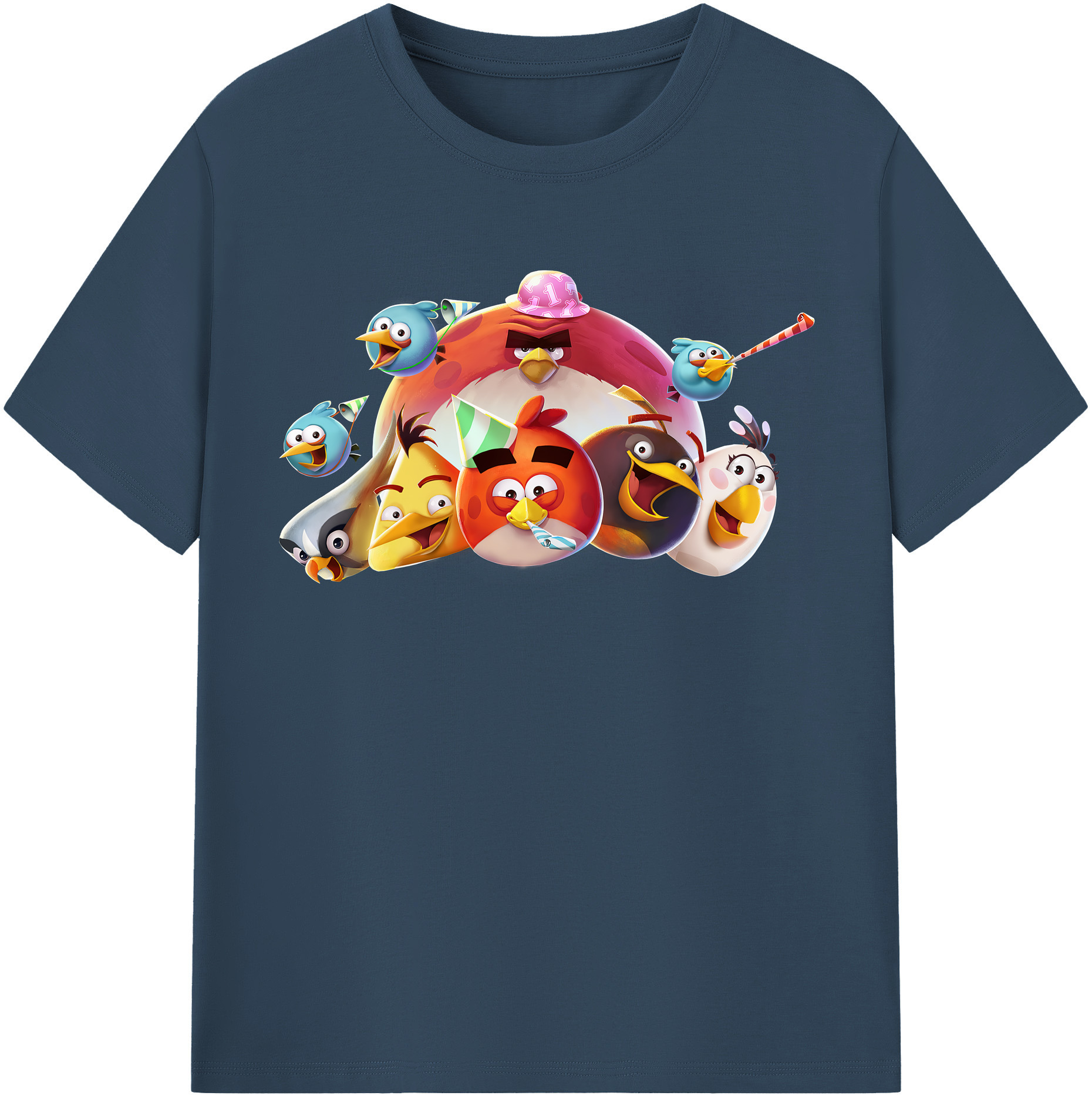 （画像用） Angry Birds アングリーバード レディースカジュアルプリントTシャツ（綿100％）