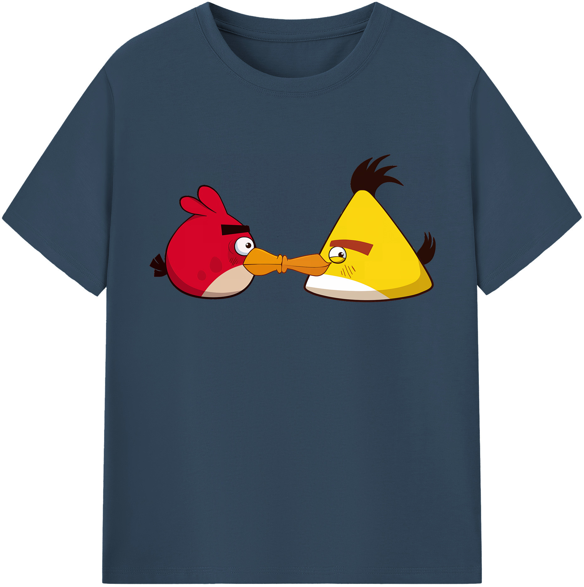 （画像用） Angry Birds アングリーバード レディースカジュアルプリントTシャツ（綿100％）