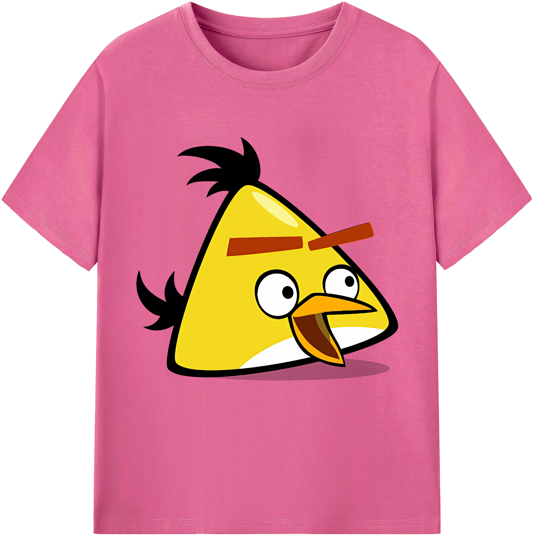 （画像用） Angry Birds アングリーバード レディースカジュアルプリントTシャツ（綿100％）