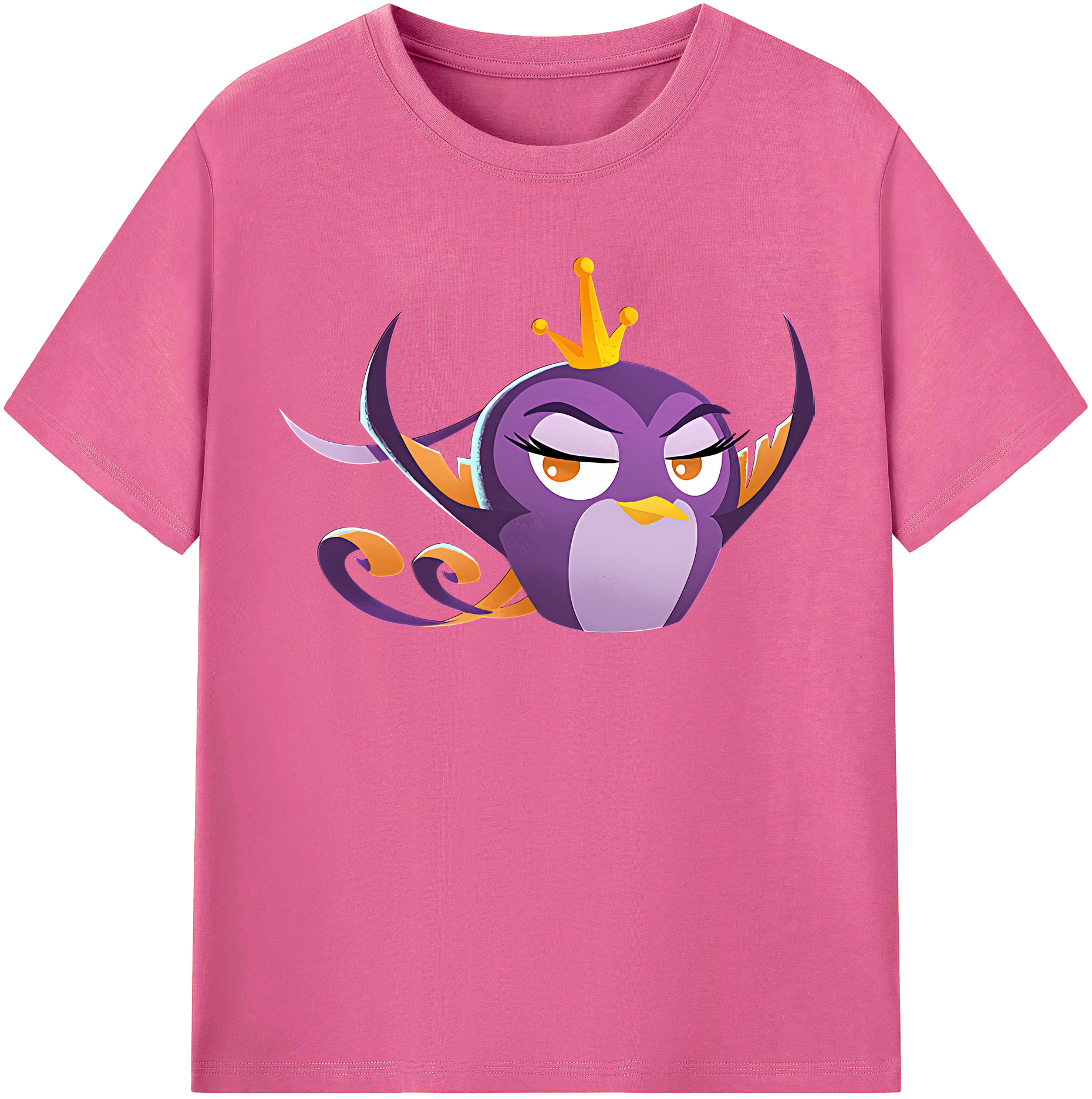 （画像用） Angry Birds アングリーバード レディースカジュアルプリントTシャツ（綿100％）
