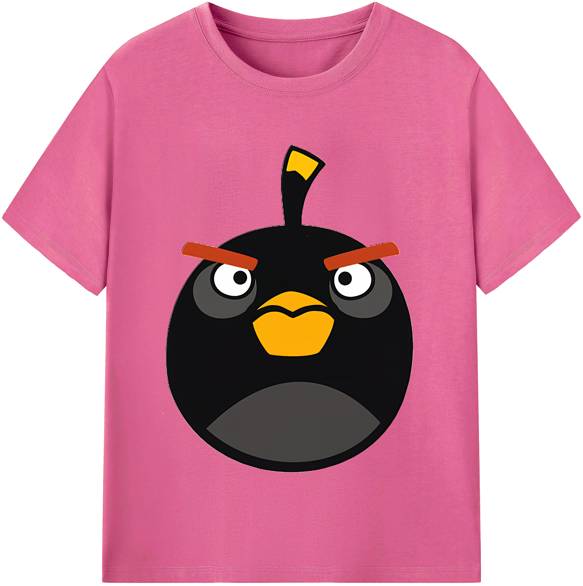 （画像用） Angry Birds アングリーバード レディースカジュアルプリントTシャツ（綿100％）