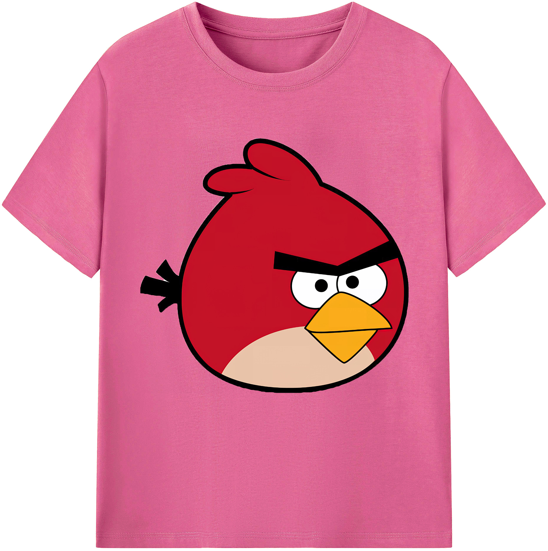 （画像用） Angry Birds アングリーバード レディースカジュアルプリントTシャツ（綿100％）