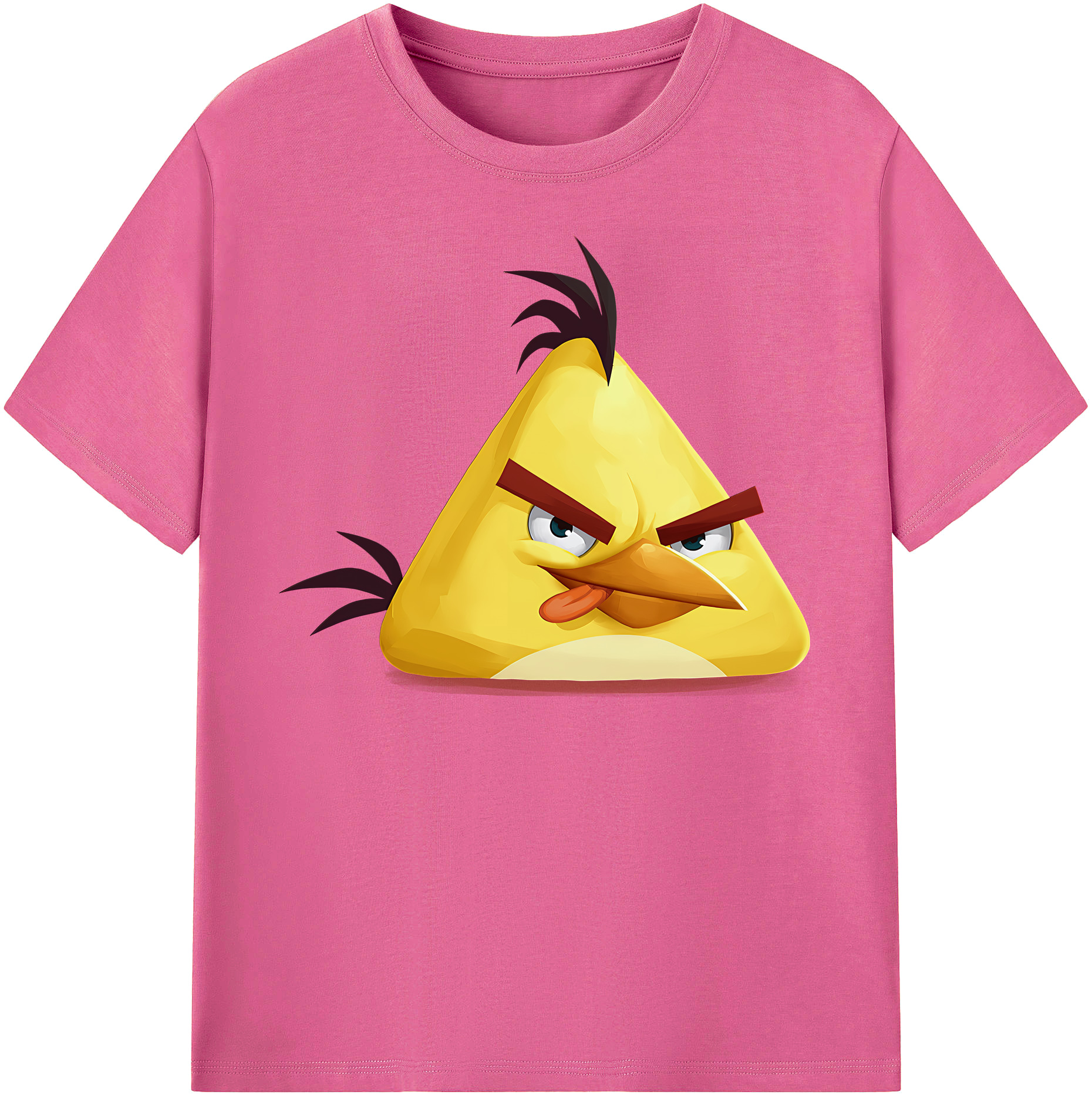 （画像用） Angry Birds アングリーバード レディースカジュアルプリントTシャツ（綿100％）