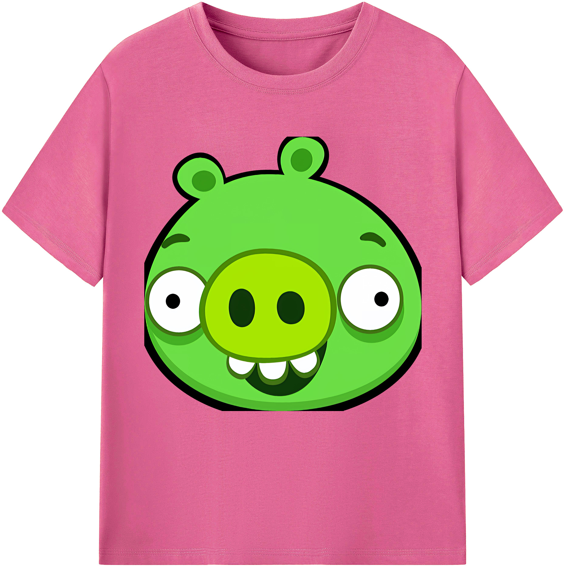（画像用） Angry Birds アングリーバード レディースカジュアルプリントTシャツ（綿100％）