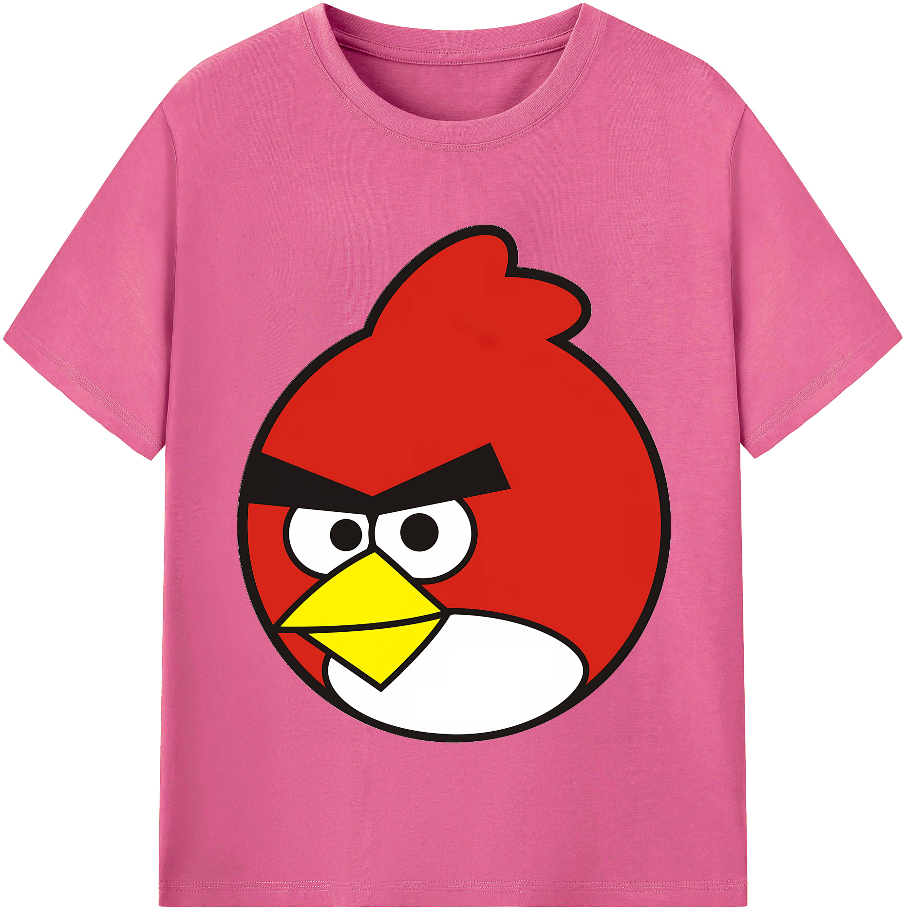 （画像用） Angry Birds アングリーバード レディースカジュアルプリントTシャツ（綿100％）