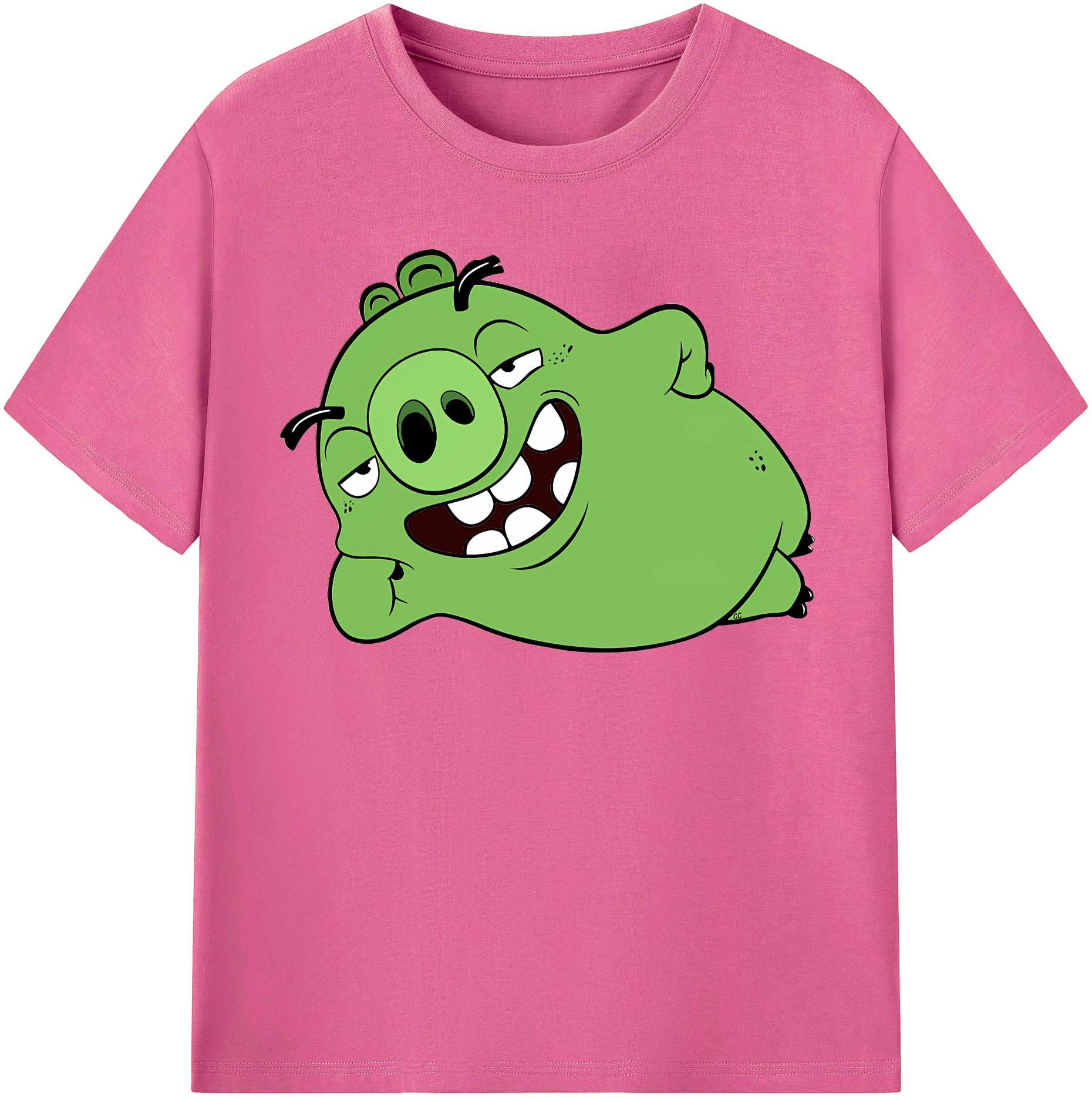 （画像用） Angry Birds アングリーバード レディースカジュアルプリントTシャツ（綿100％）