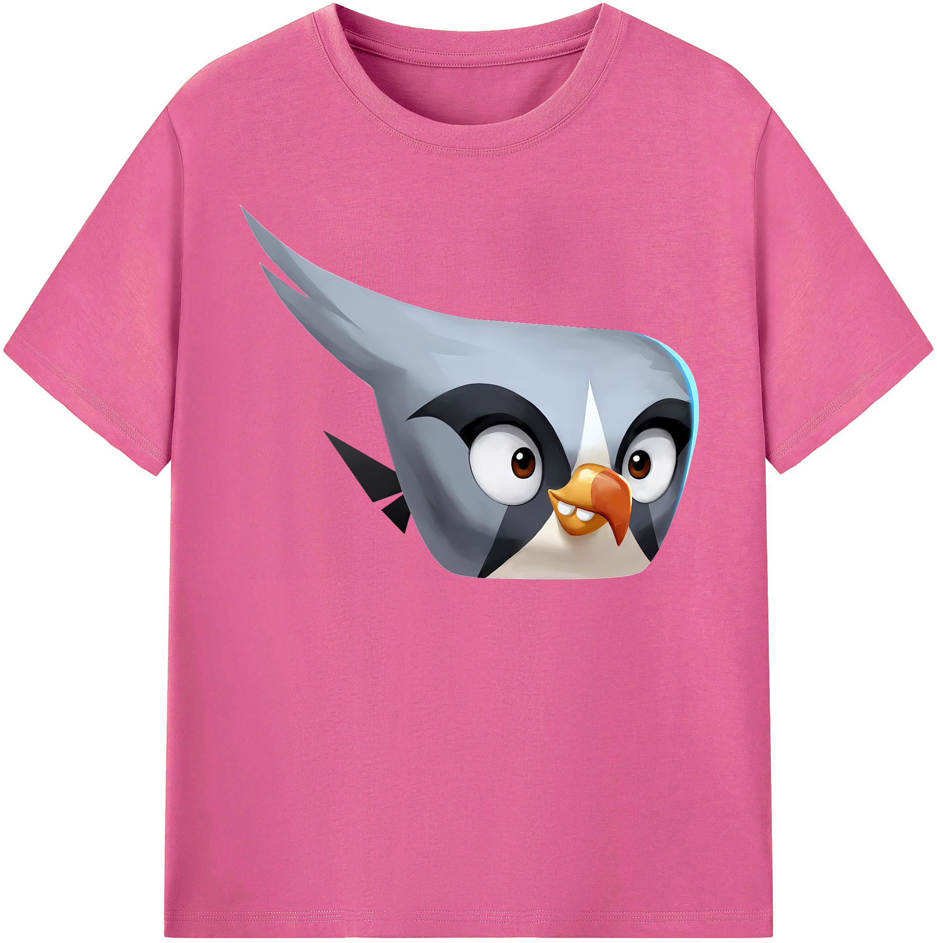 （画像用） Angry Birds アングリーバード レディースカジュアルプリントTシャツ（綿100％）