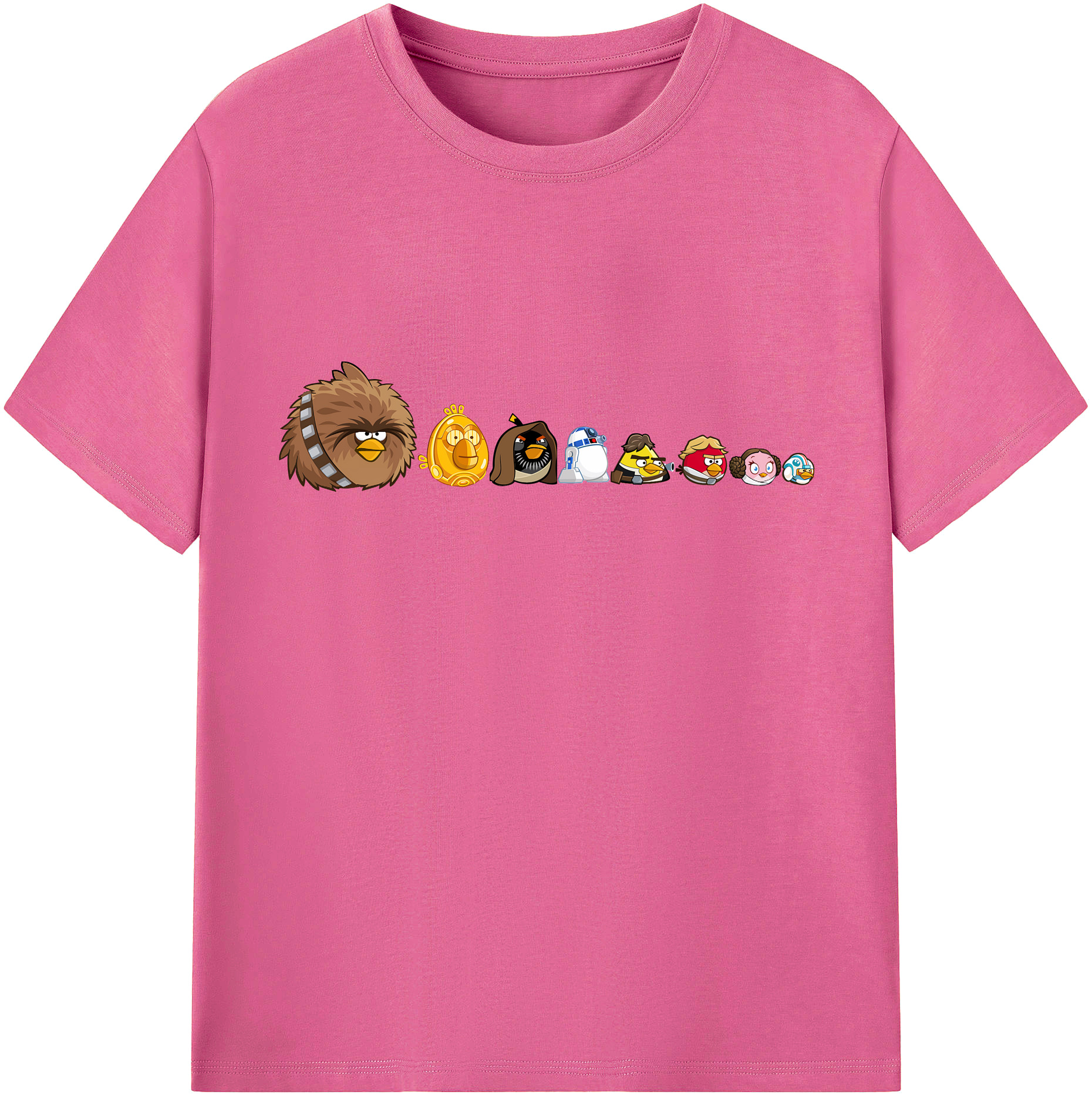 （画像用） Angry Birds アングリーバード レディースカジュアルプリントTシャツ（綿100％）