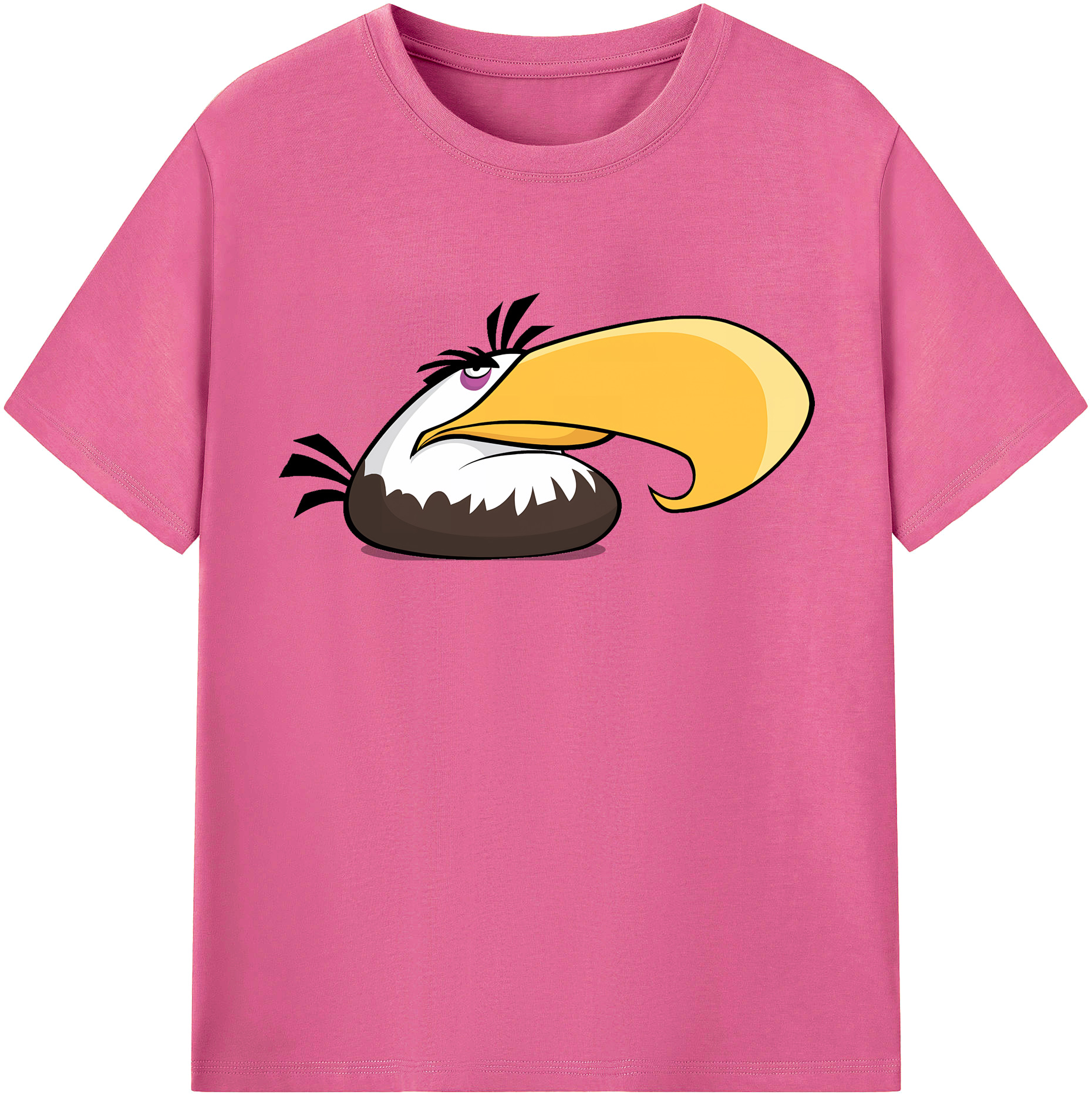 （画像用） Angry Birds アングリーバード レディースカジュアルプリントTシャツ（綿100％）
