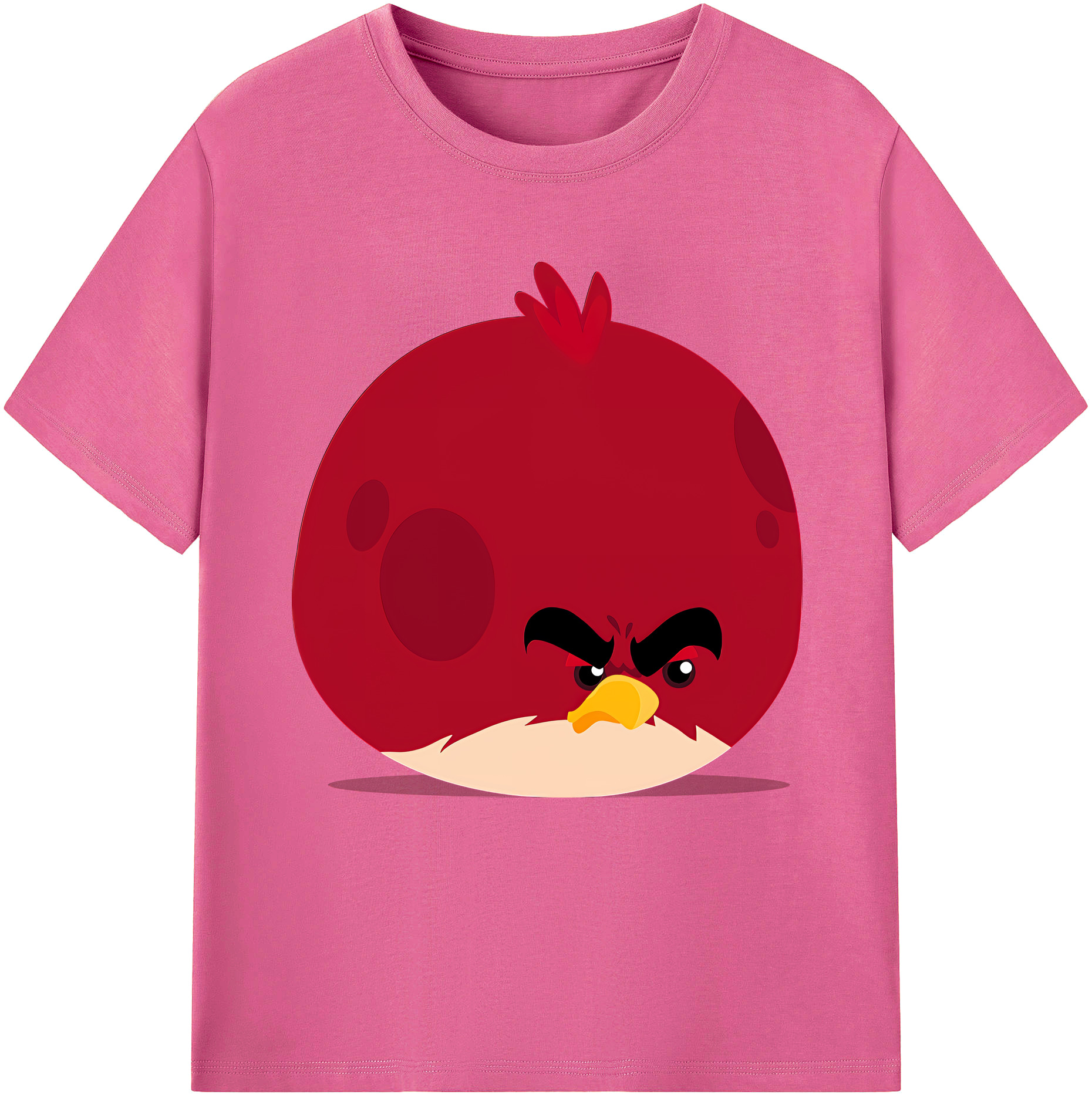 （画像用） Angry Birds アングリーバード レディースカジュアルプリントTシャツ（綿100％）