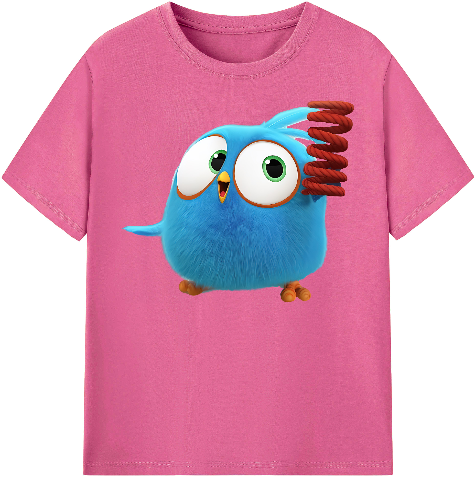 （画像用） Angry Birds アングリーバード レディースカジュアルプリントTシャツ（綿100％）