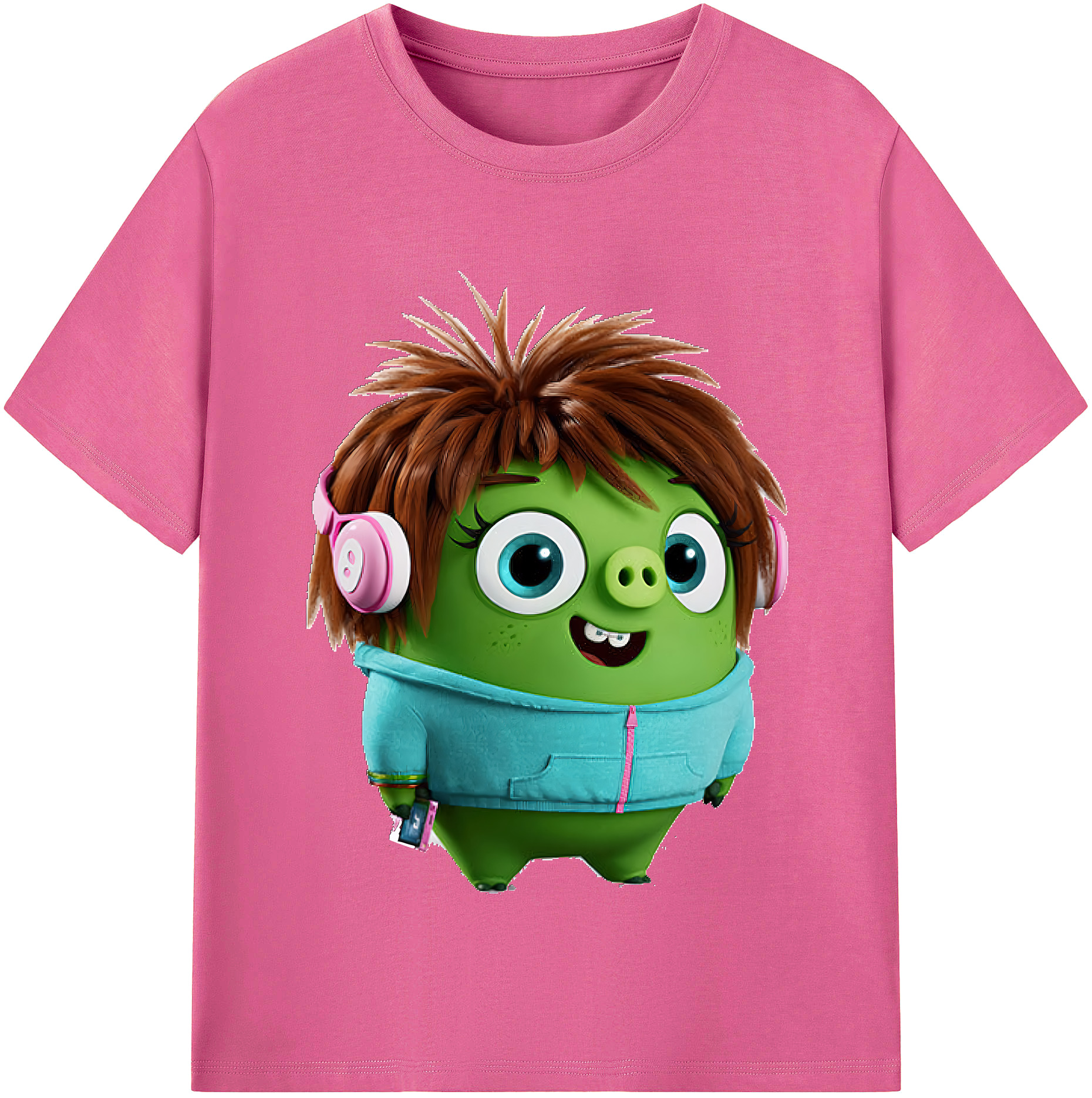 （画像用） Angry Birds アングリーバード レディースカジュアルプリントTシャツ（綿100％）