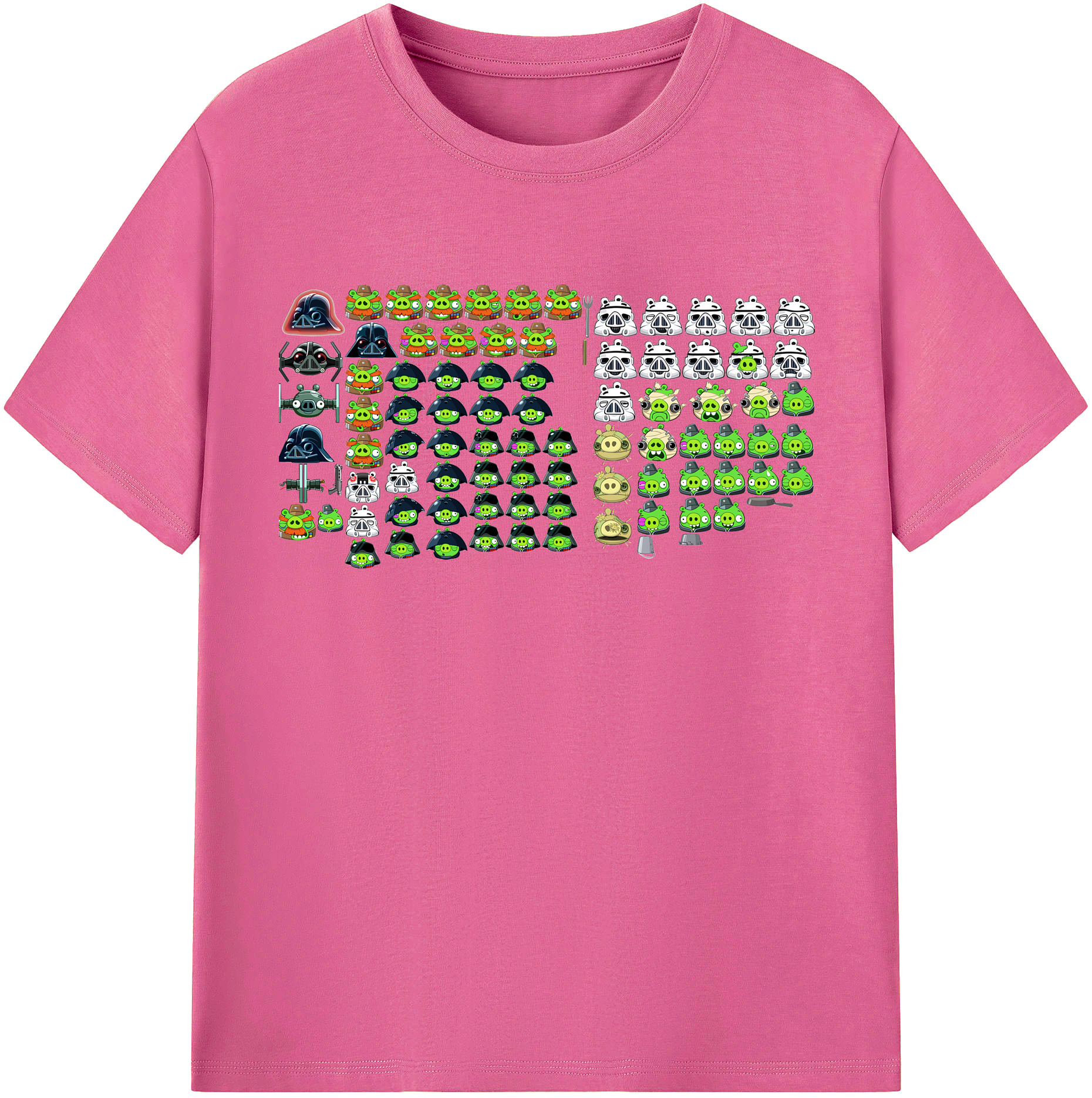 （画像用） Angry Birds アングリーバード レディースカジュアルプリントTシャツ（綿100％）