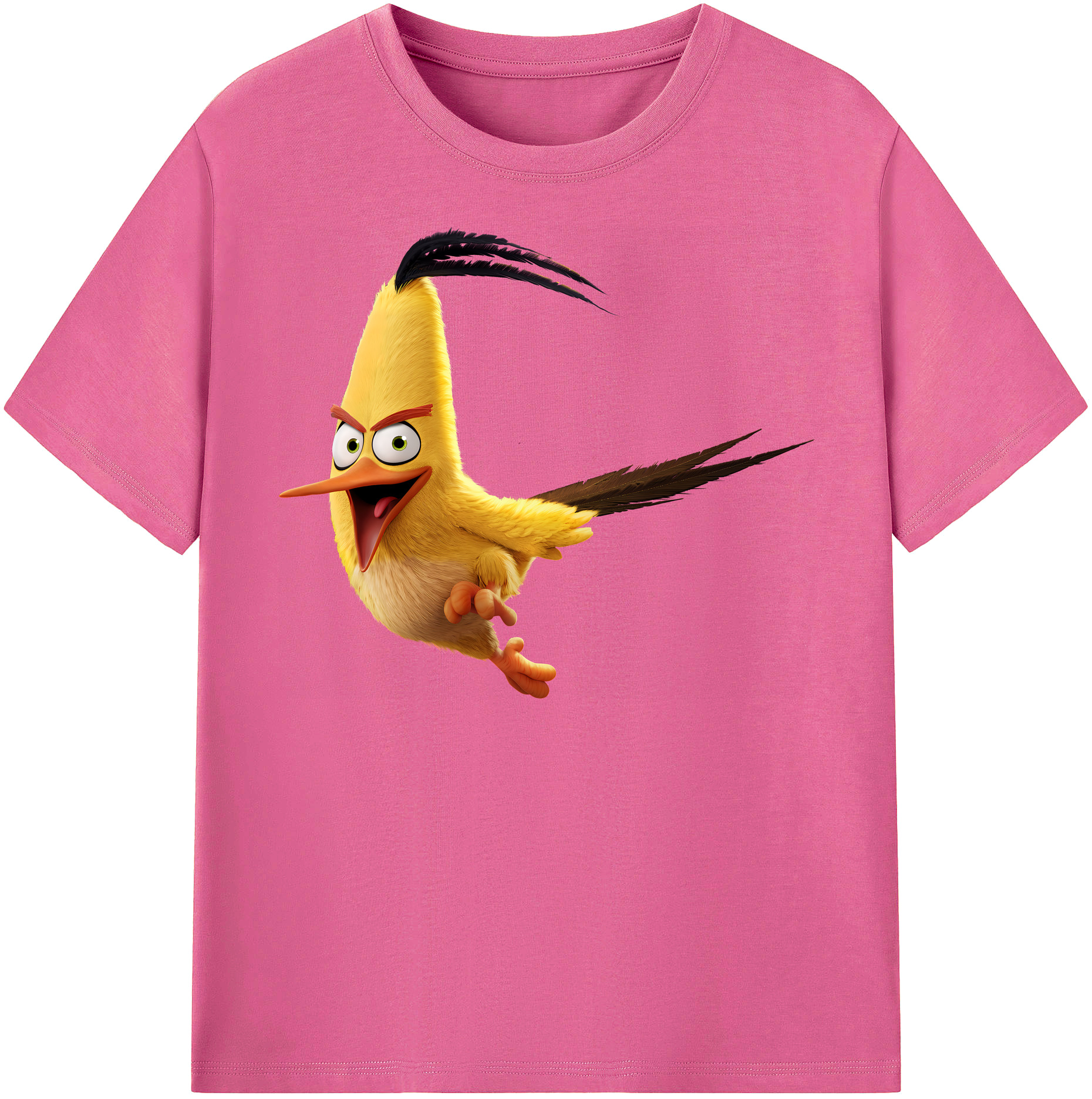 （画像用） Angry Birds アングリーバード レディースカジュアルプリントTシャツ（綿100％）