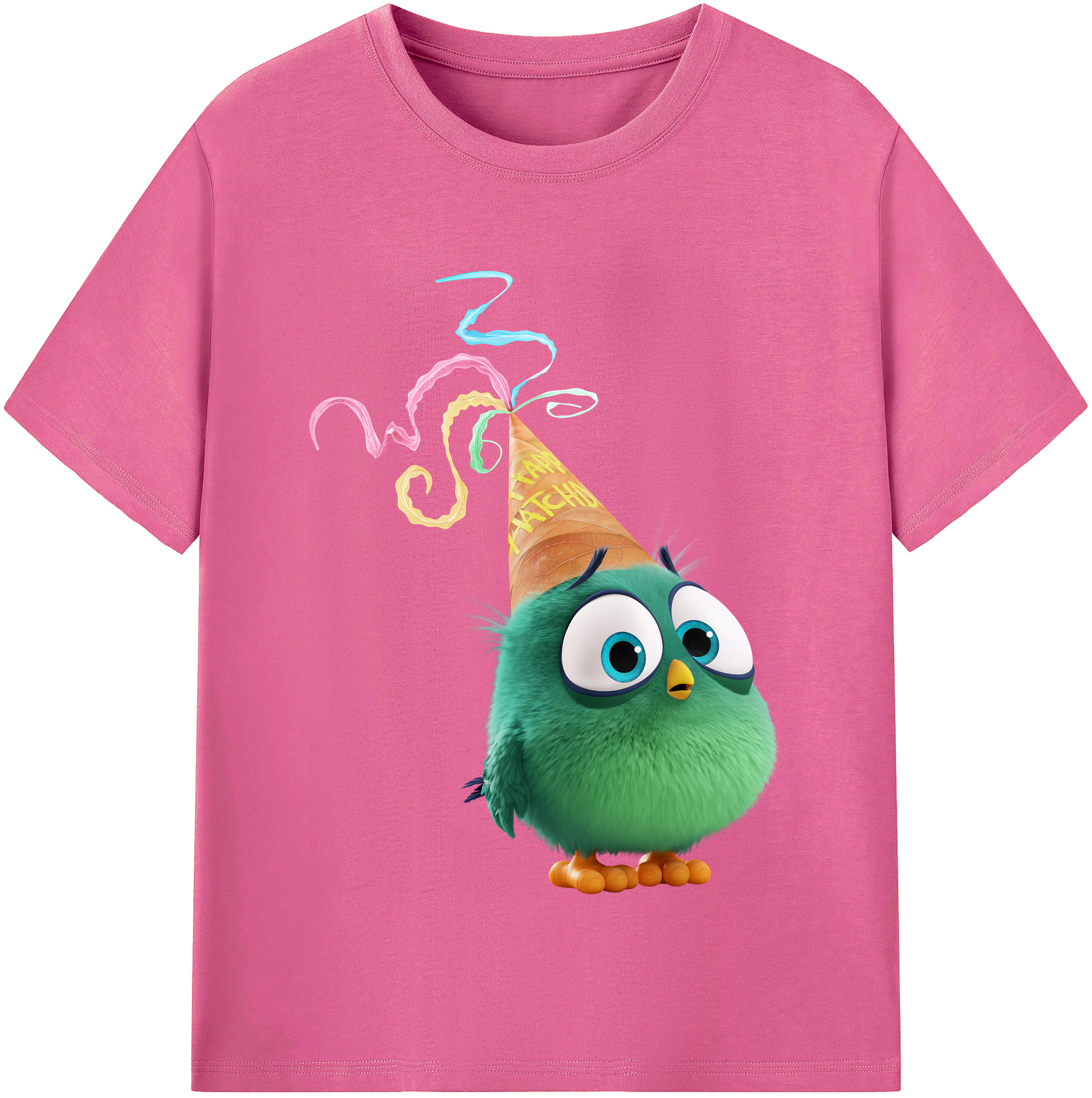 （画像用） Angry Birds アングリーバード レディースカジュアルプリントTシャツ（綿100％）