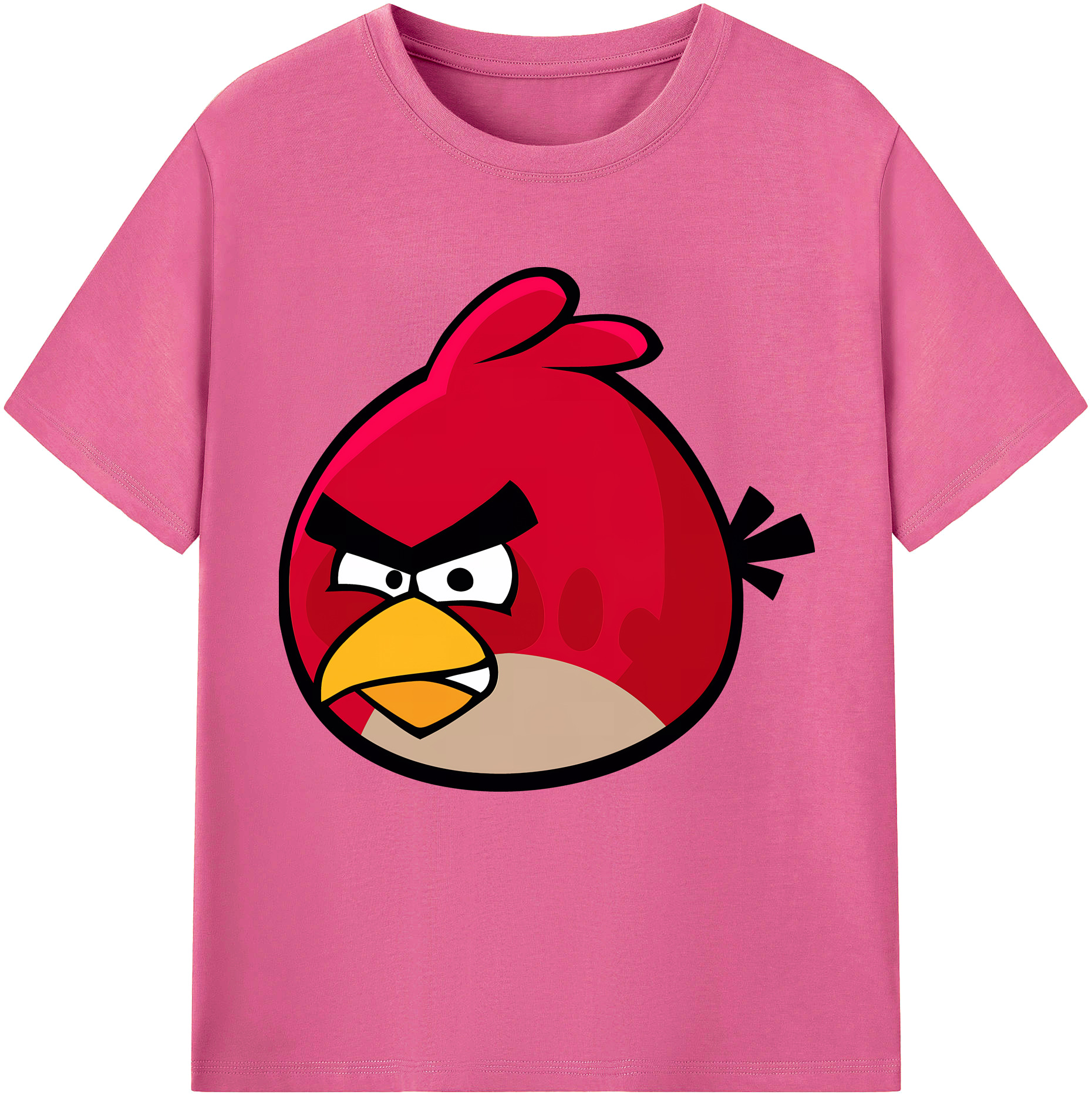 （画像用） Angry Birds アングリーバード レディースカジュアルプリントTシャツ（綿100％）