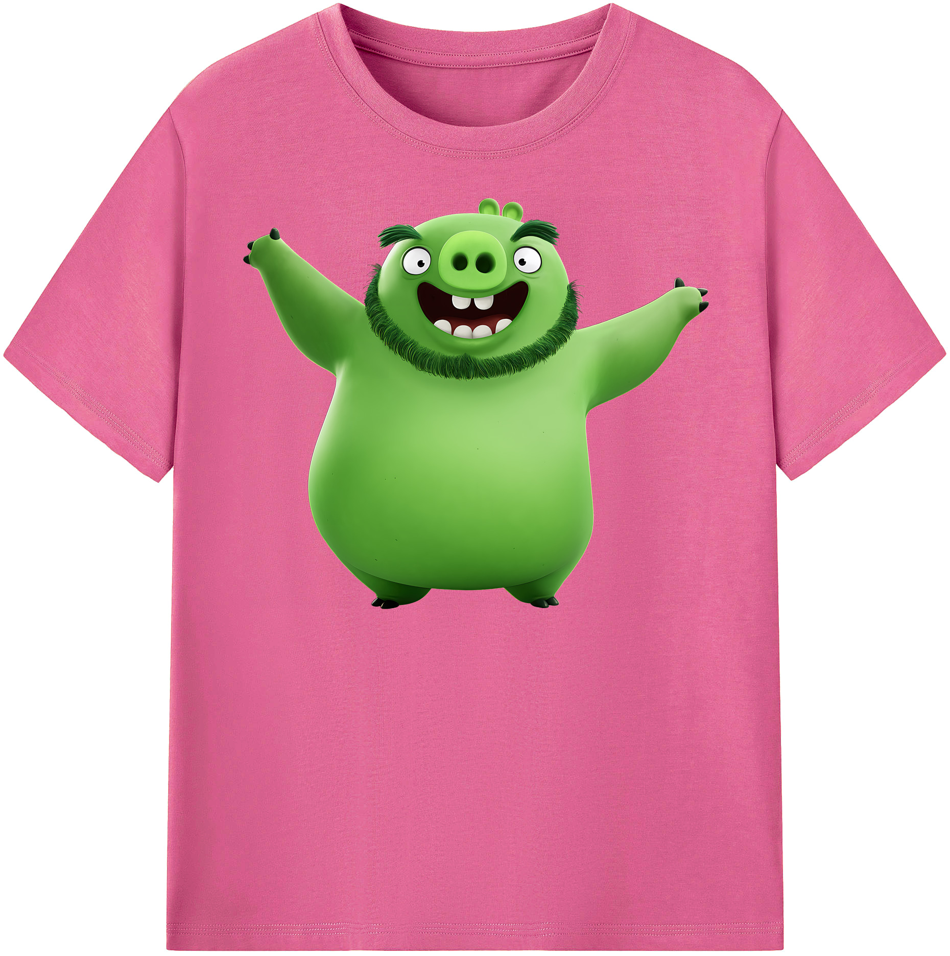 （画像用） Angry Birds アングリーバード レディースカジュアルプリントTシャツ（綿100％）