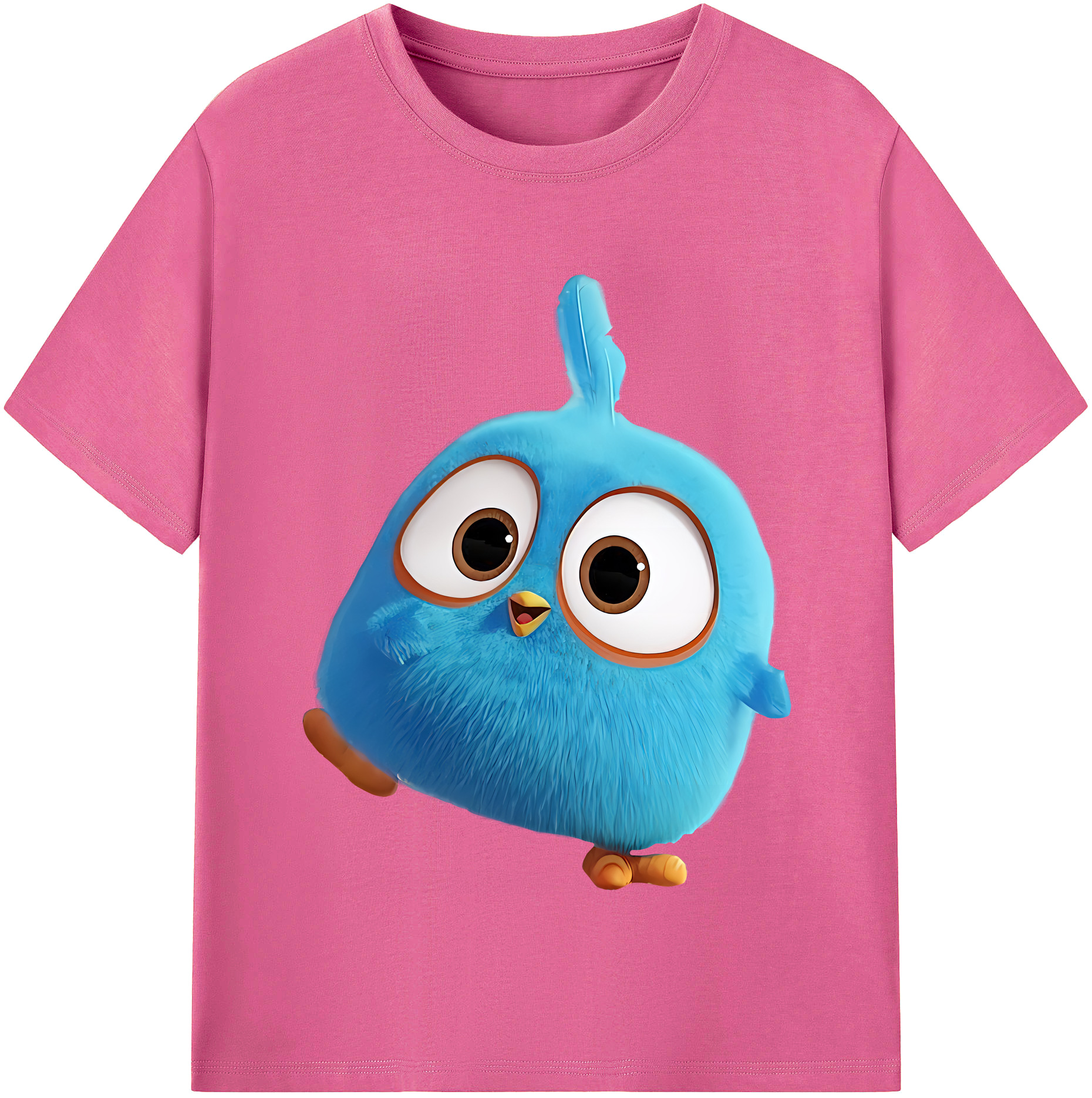 （画像用） Angry Birds アングリーバード レディースカジュアルプリントTシャツ（綿100％）