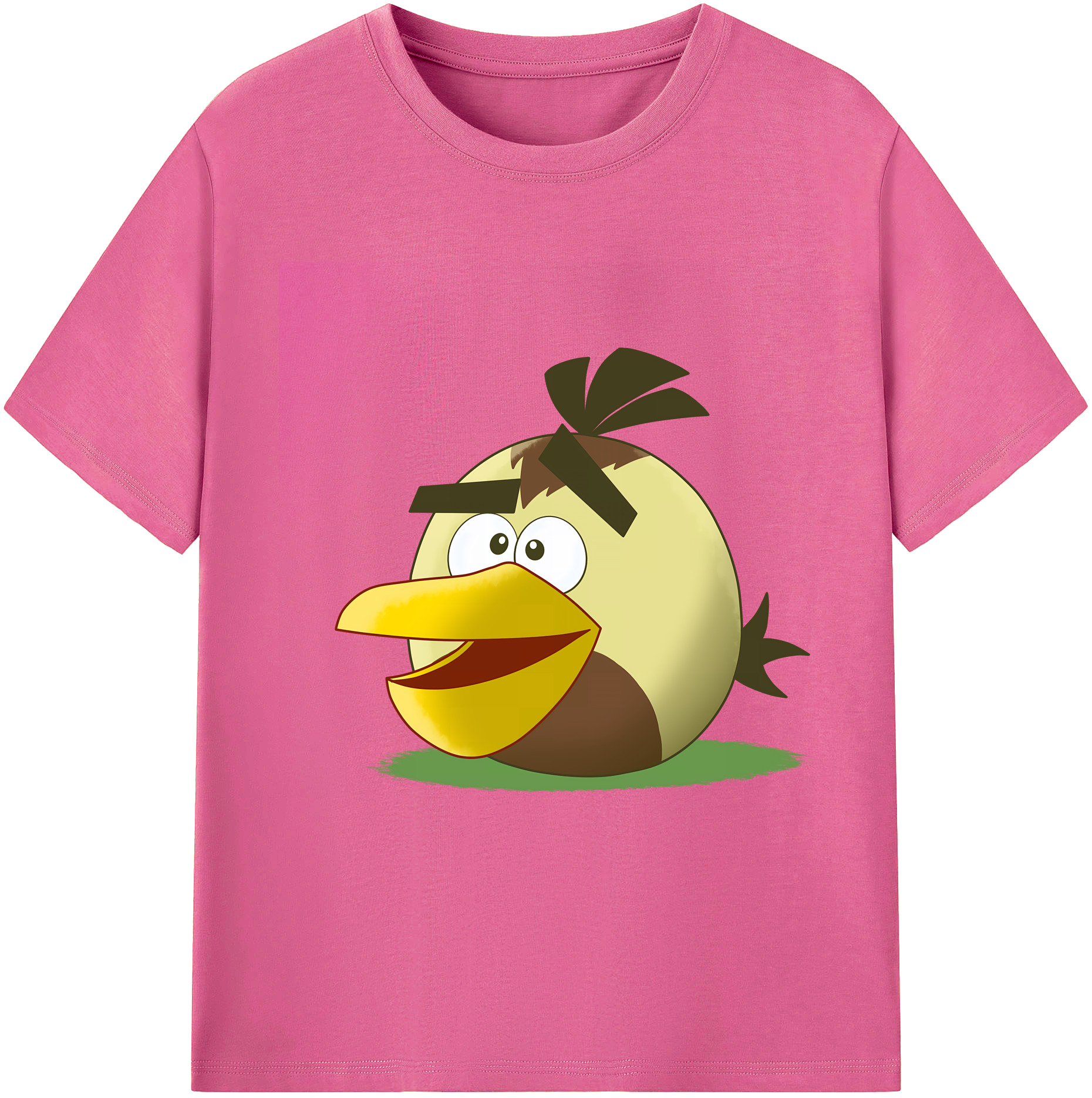 （画像用） Angry Birds アングリーバード レディースカジュアルプリントTシャツ（綿100％）