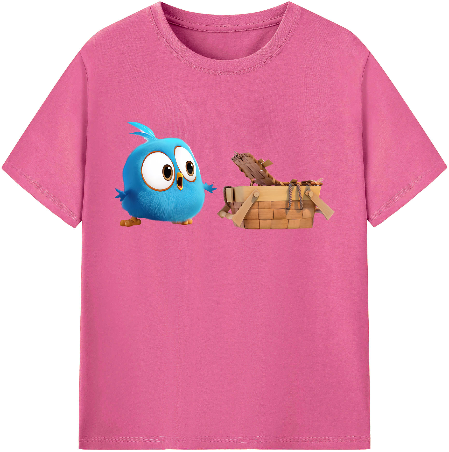 （画像用） Angry Birds アングリーバード レディースカジュアルプリントTシャツ（綿100％）