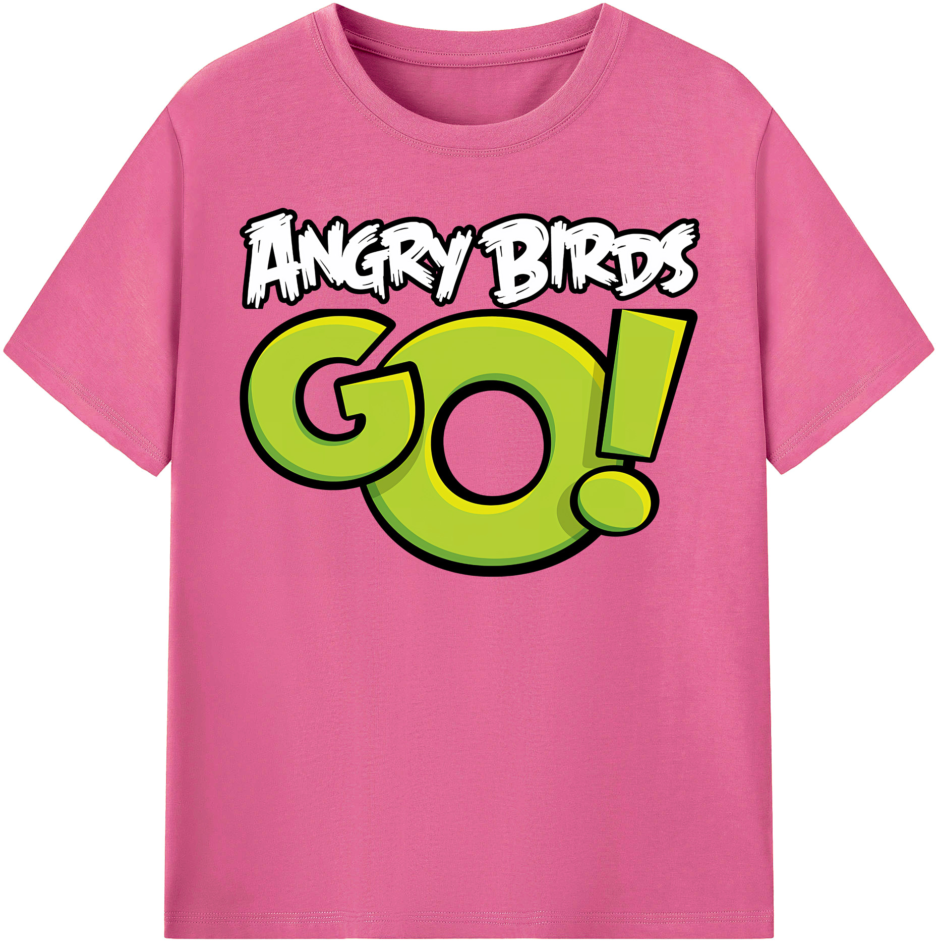 （画像用） Angry Birds アングリーバード レディースカジュアルプリントTシャツ（綿100％）