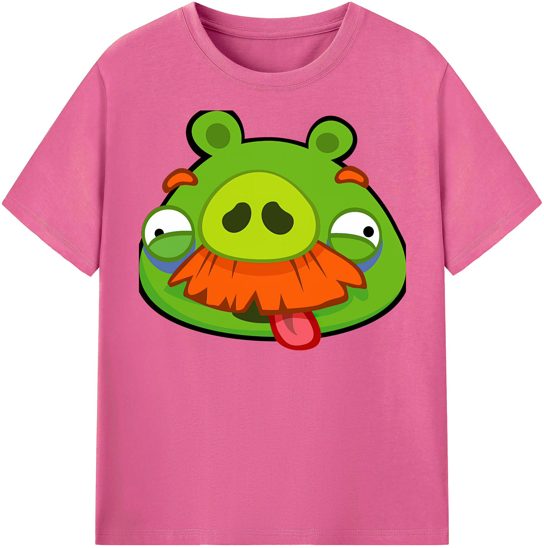 （画像用） Angry Birds アングリーバード レディースカジュアルプリントTシャツ（綿100％）