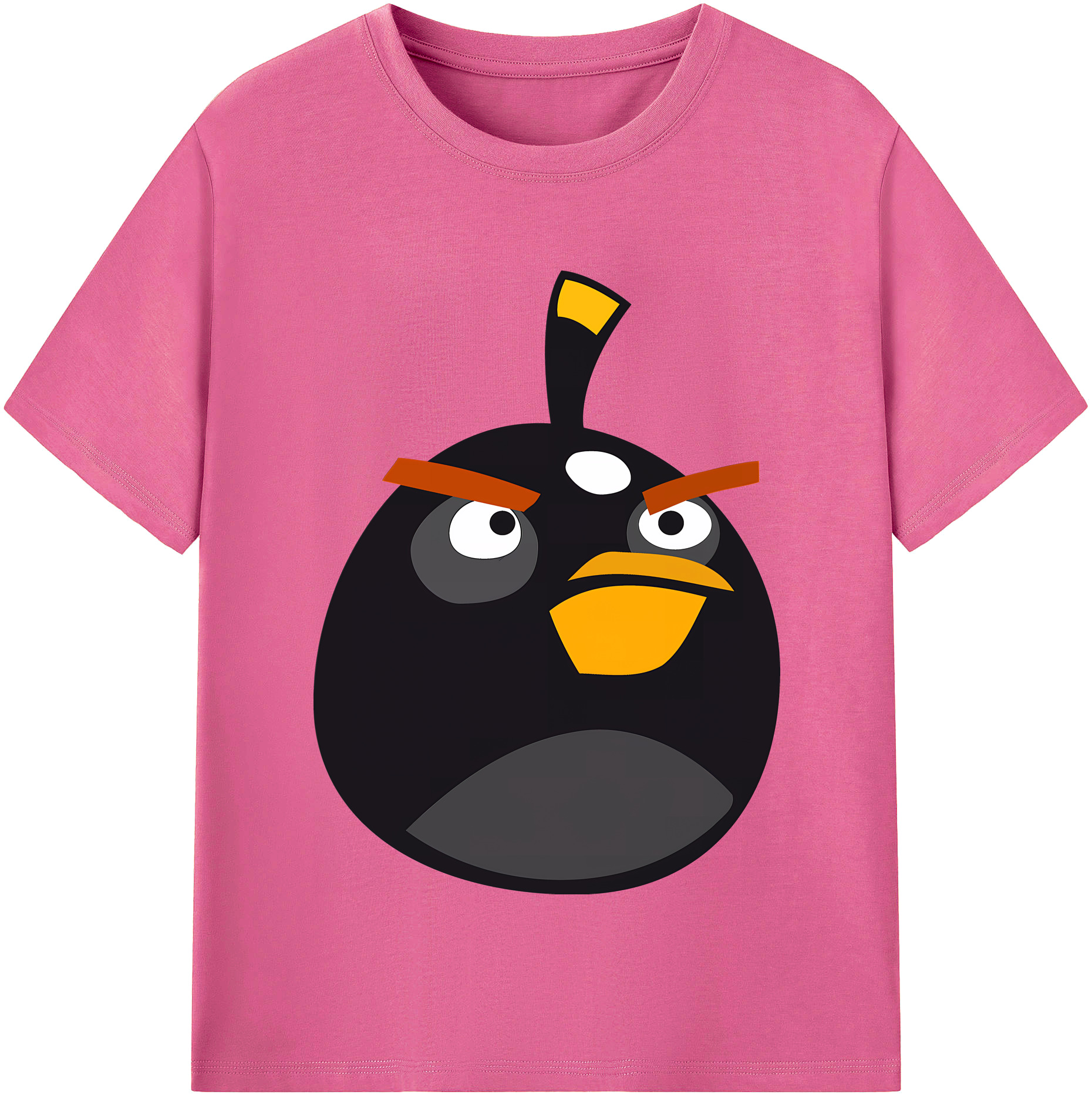 （画像用） Angry Birds アングリーバード レディースカジュアルプリントTシャツ（綿100％）