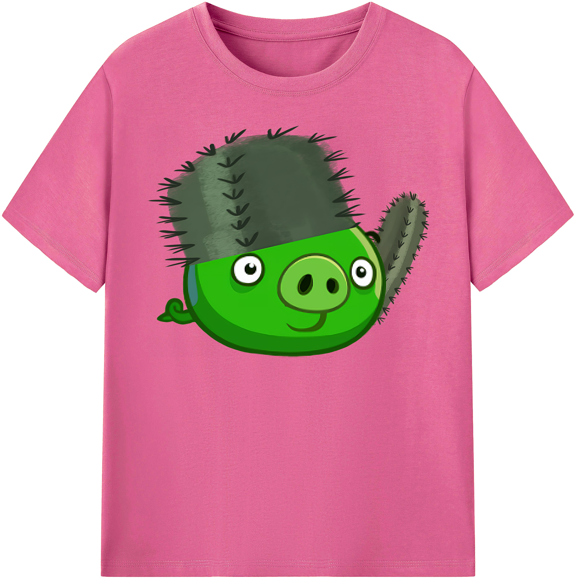 （画像用） Angry Birds アングリーバード レディースカジュアルプリントTシャツ（綿100％）