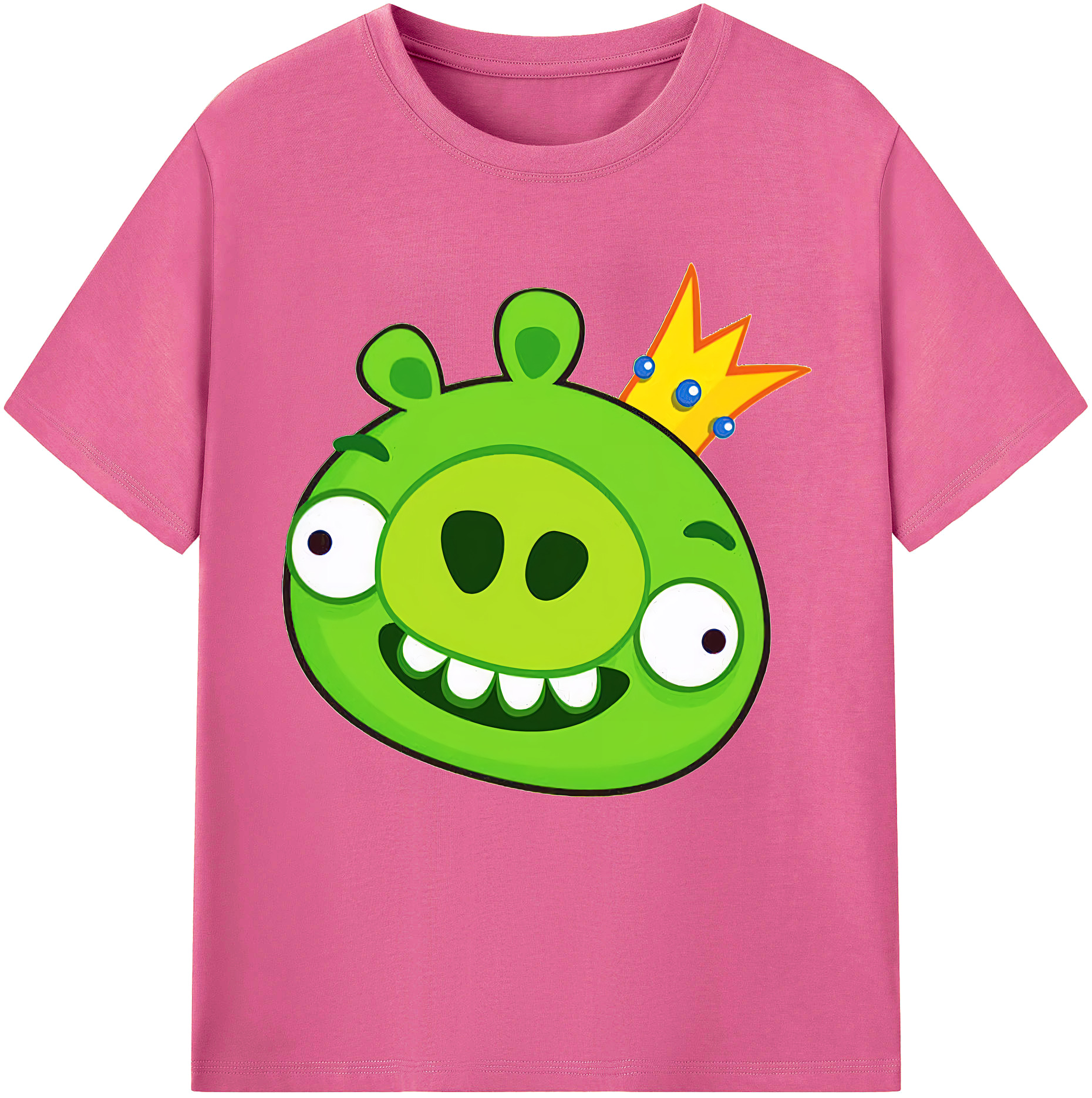 （画像用） Angry Birds アングリーバード レディースカジュアルプリントTシャツ（綿100％）