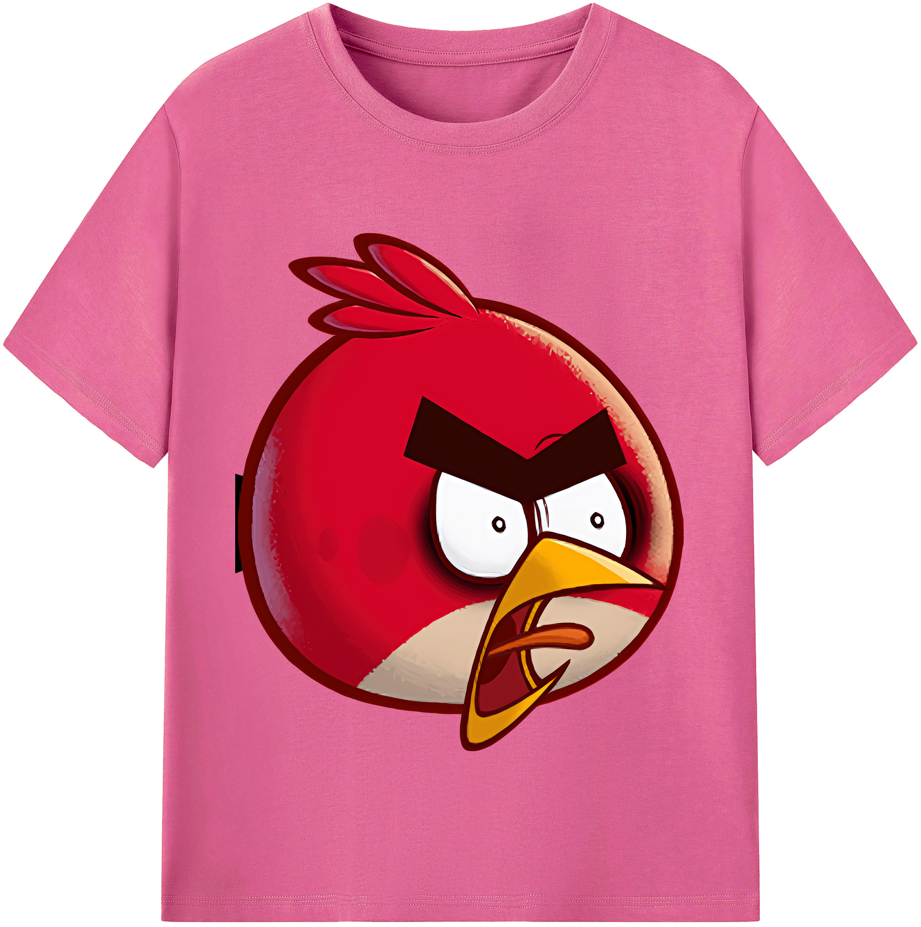 （画像用） Angry Birds アングリーバード レディースカジュアルプリントTシャツ（綿100％）