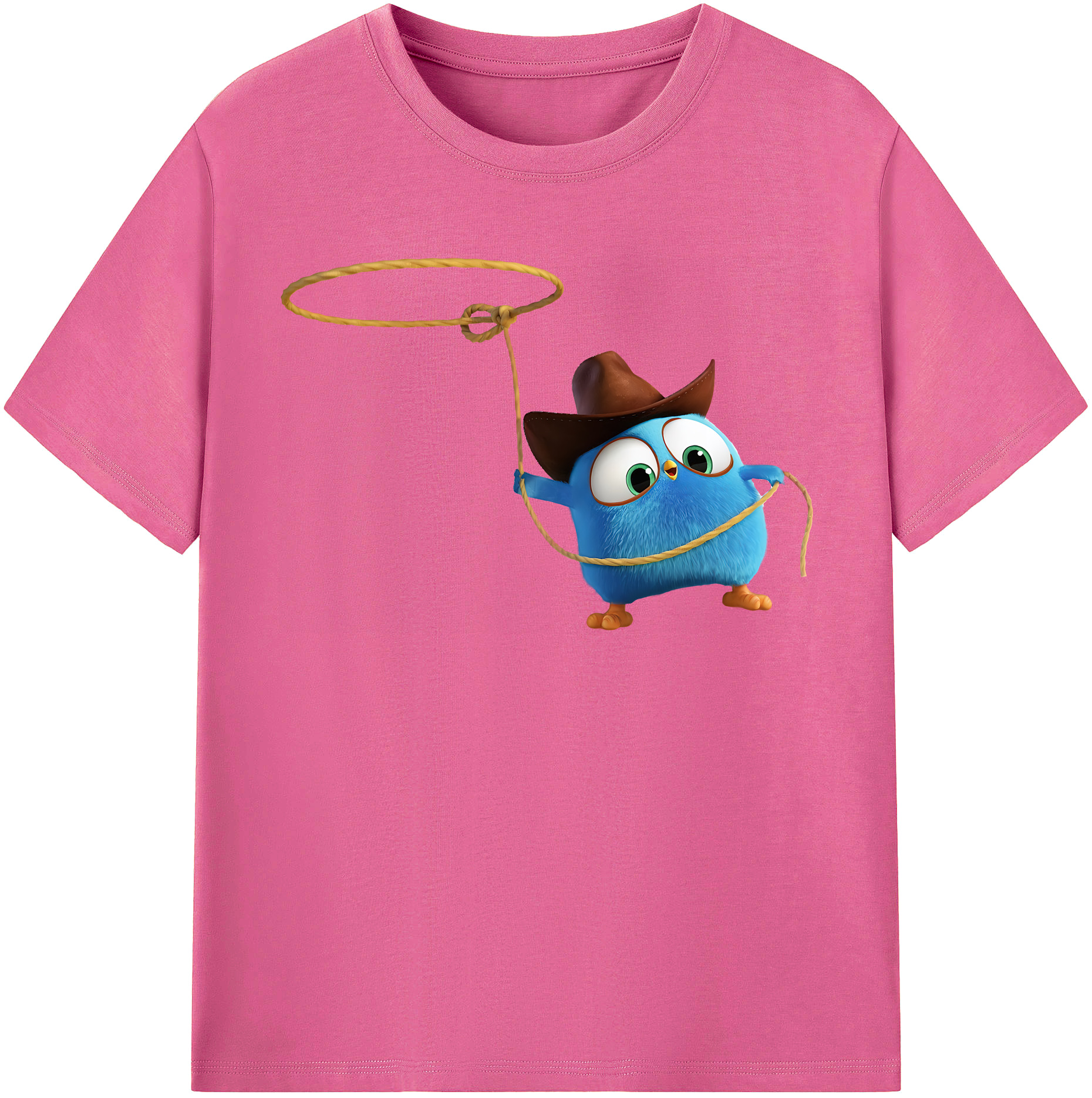 （画像用） Angry Birds アングリーバード レディースカジュアルプリントTシャツ（綿100％）