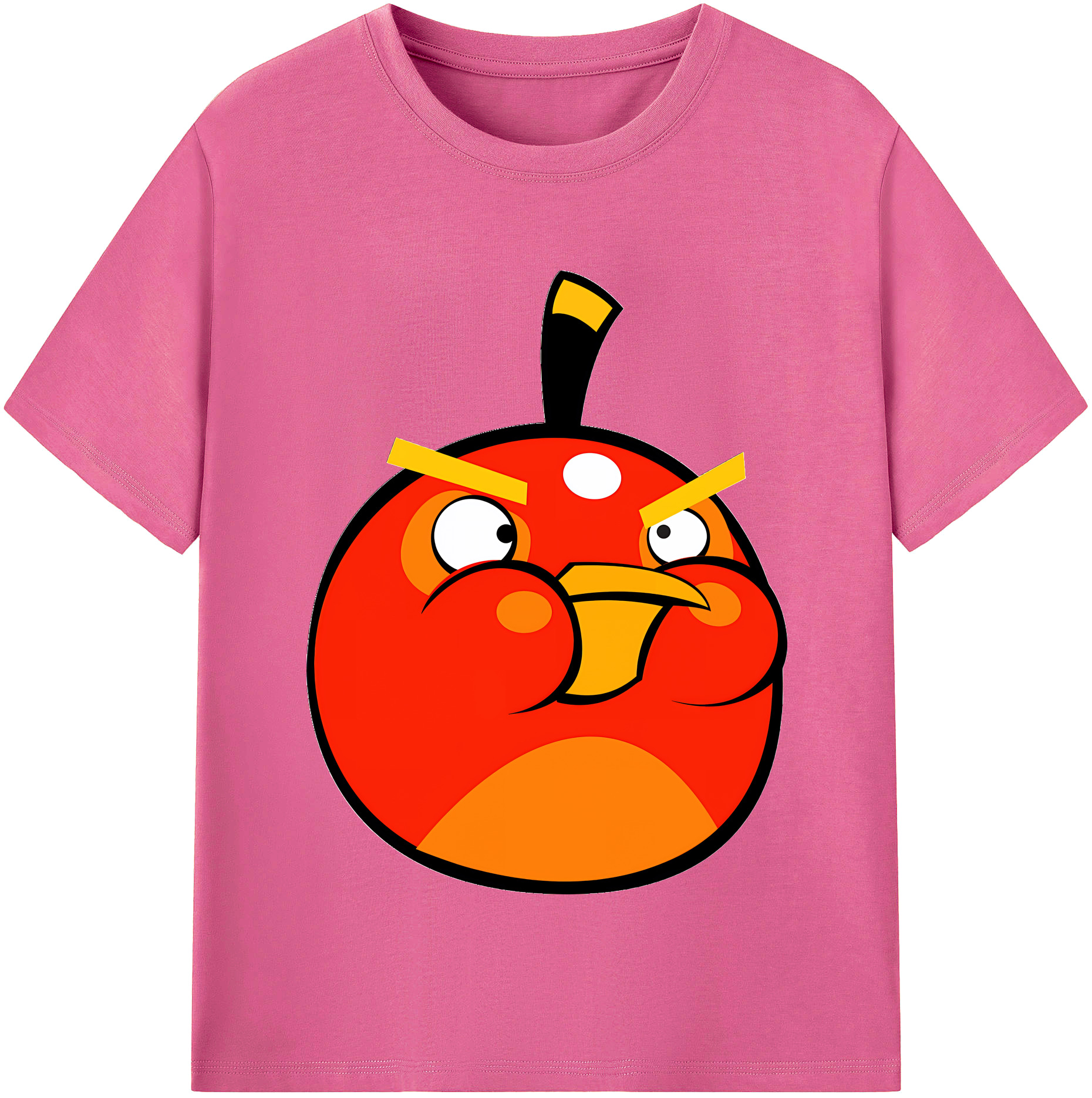 （画像用） Angry Birds アングリーバード レディースカジュアルプリントTシャツ（綿100％）