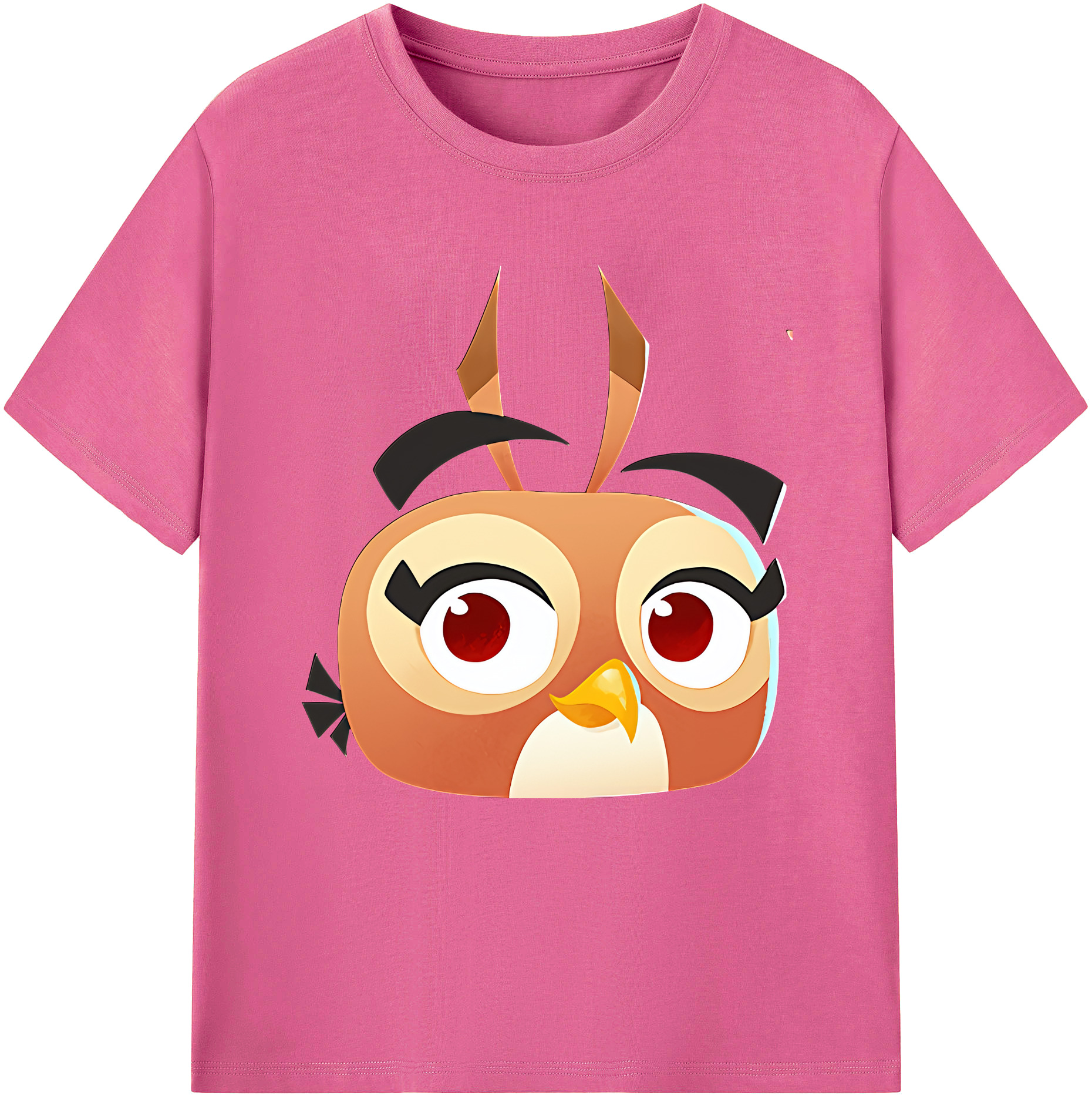 （画像用） Angry Birds アングリーバード レディースカジュアルプリントTシャツ（綿100％）