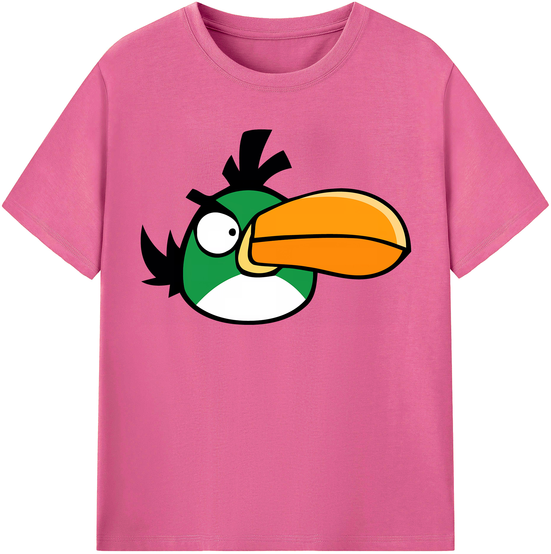 （画像用） Angry Birds アングリーバード レディースカジュアルプリントTシャツ（綿100％）