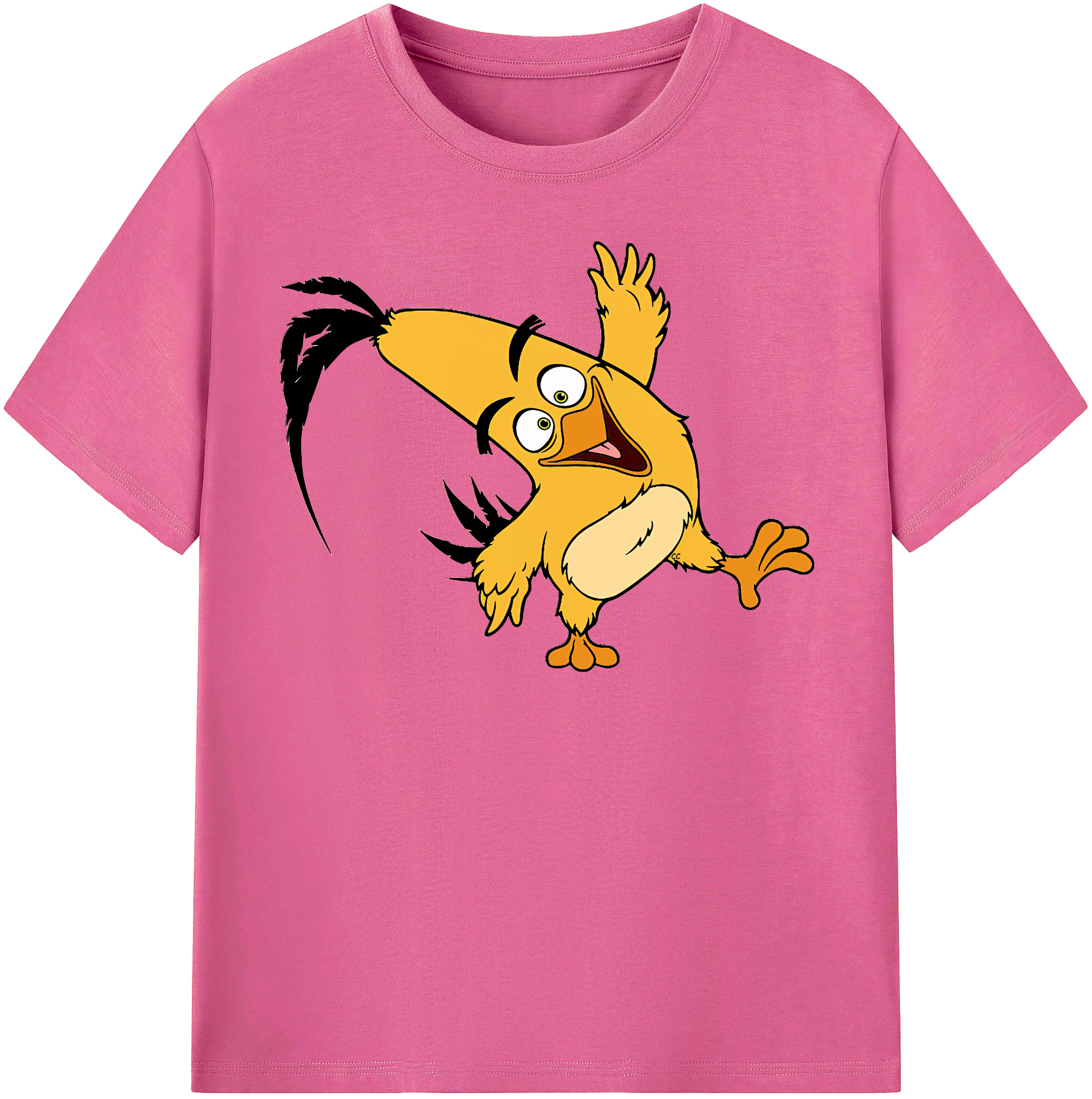 （画像用） Angry Birds アングリーバード レディースカジュアルプリントTシャツ（綿100％）