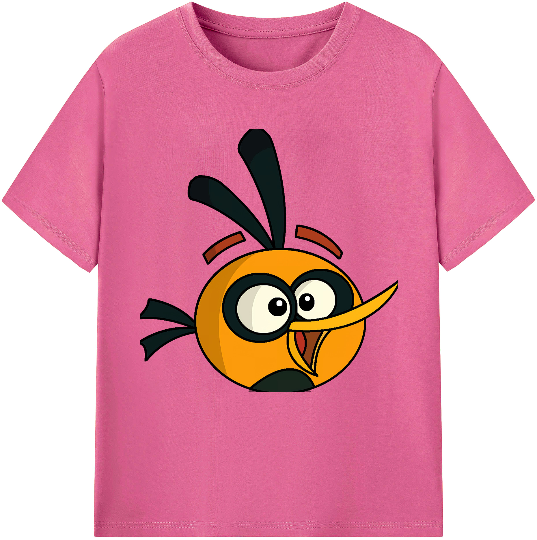 （画像用） Angry Birds アングリーバード レディースカジュアルプリントTシャツ（綿100％）