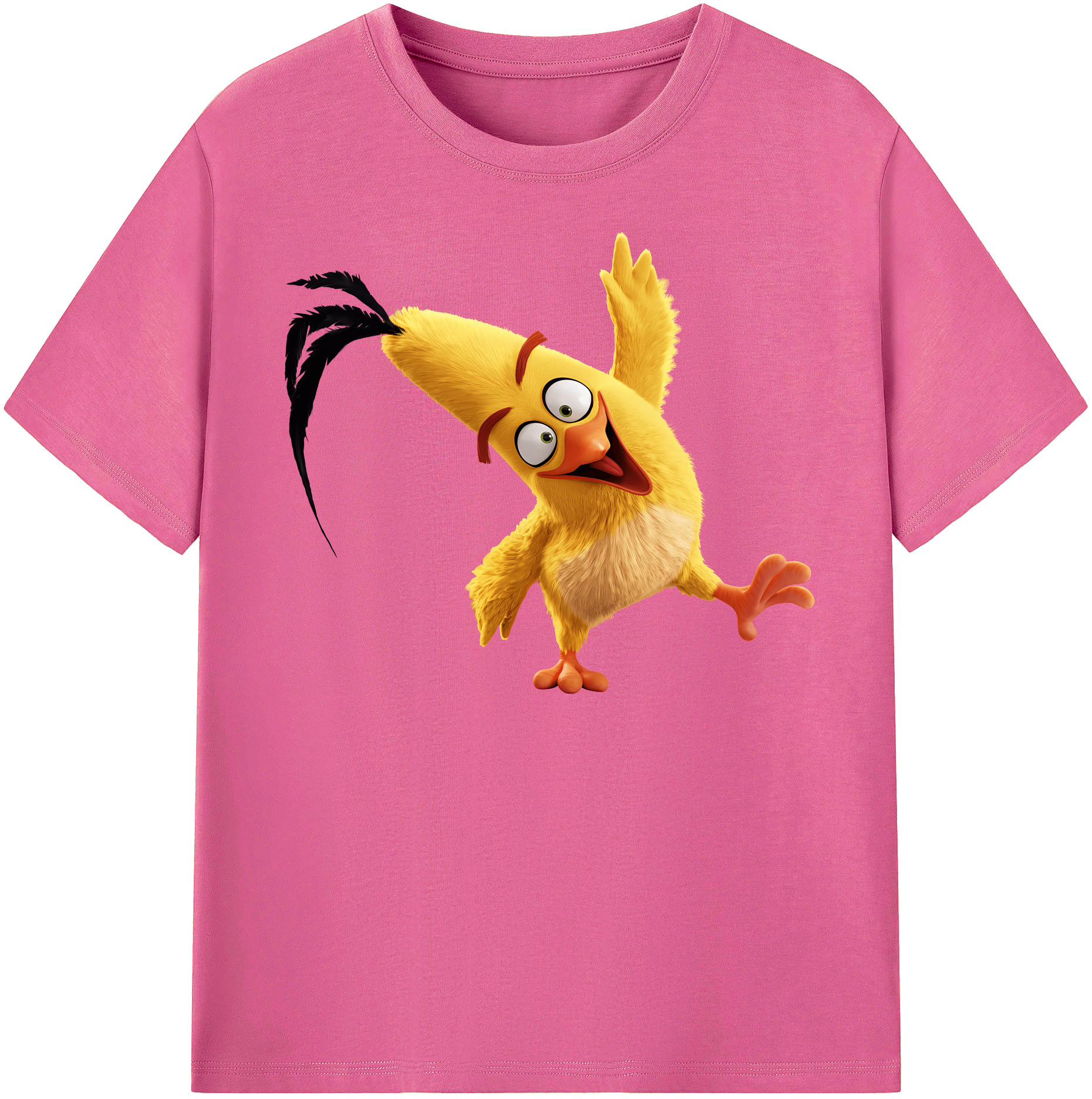 （画像用） Angry Birds アングリーバード レディースカジュアルプリントTシャツ（綿100％）