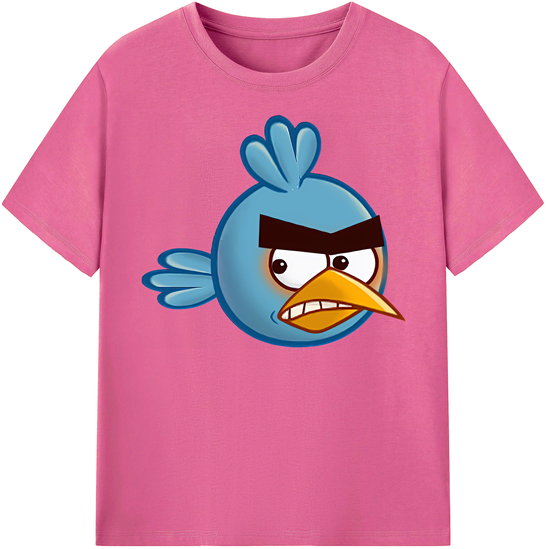 （画像用） Angry Birds アングリーバード レディースカジュアルプリントTシャツ（綿100％）